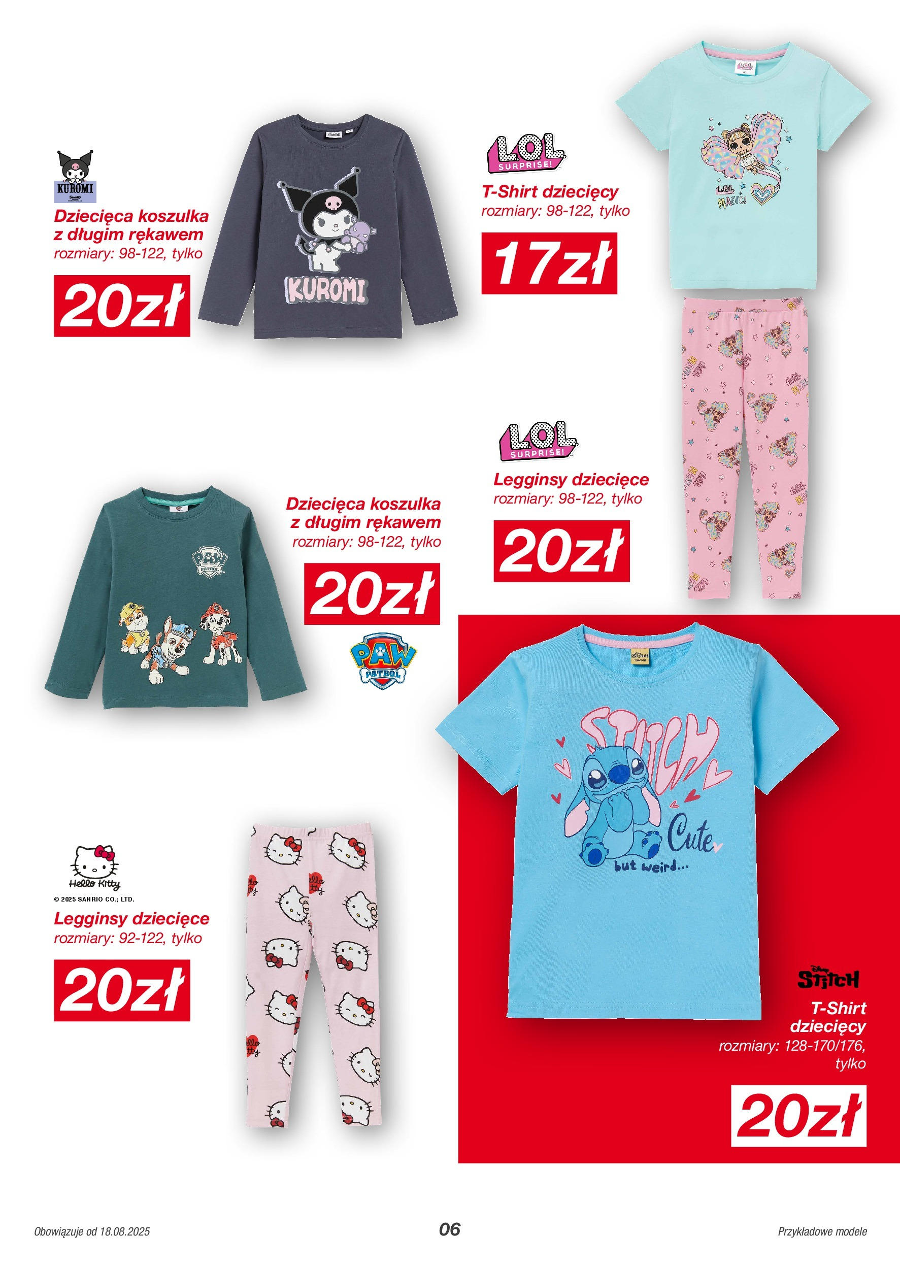 Kik gazetka od 18.08.2025 - Aktualna gazetka online | Strona: 6 | Produkty: Legginsy