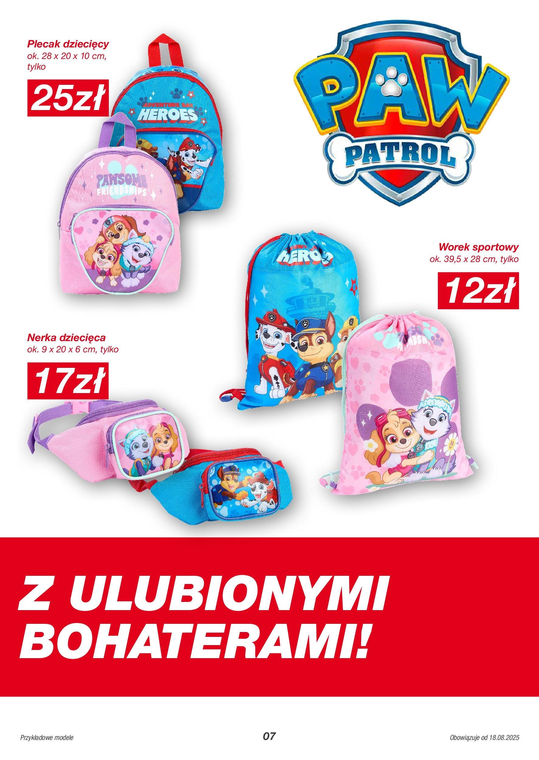 Kik gazetka od 18.08.2025 - Aktualna gazetka online | Strona: 7 | Produkty: Plecak