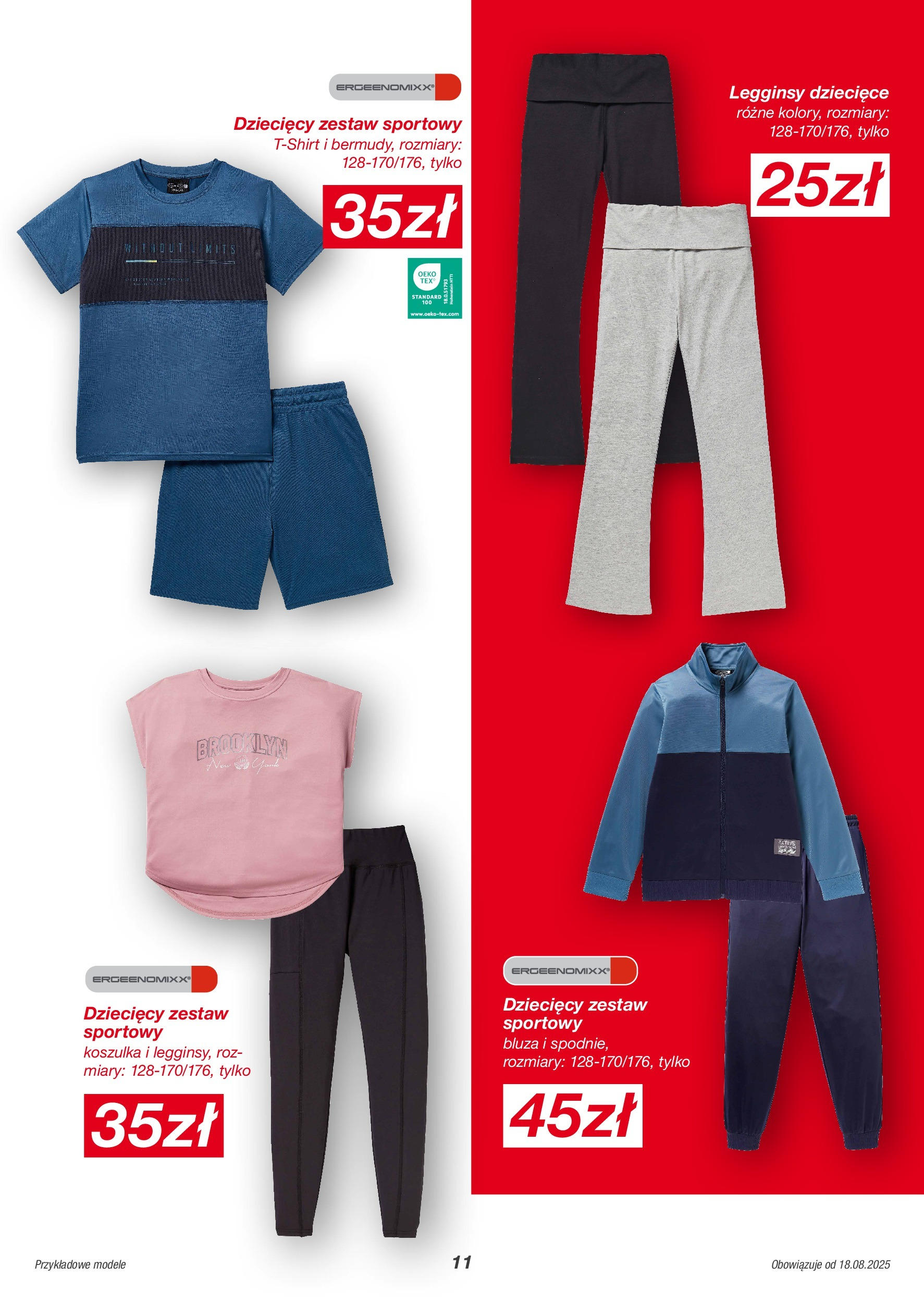 Kik gazetka od 18.08.2025 - Aktualna gazetka online | Strona: 11 | Produkty: Legginsy, Róż
