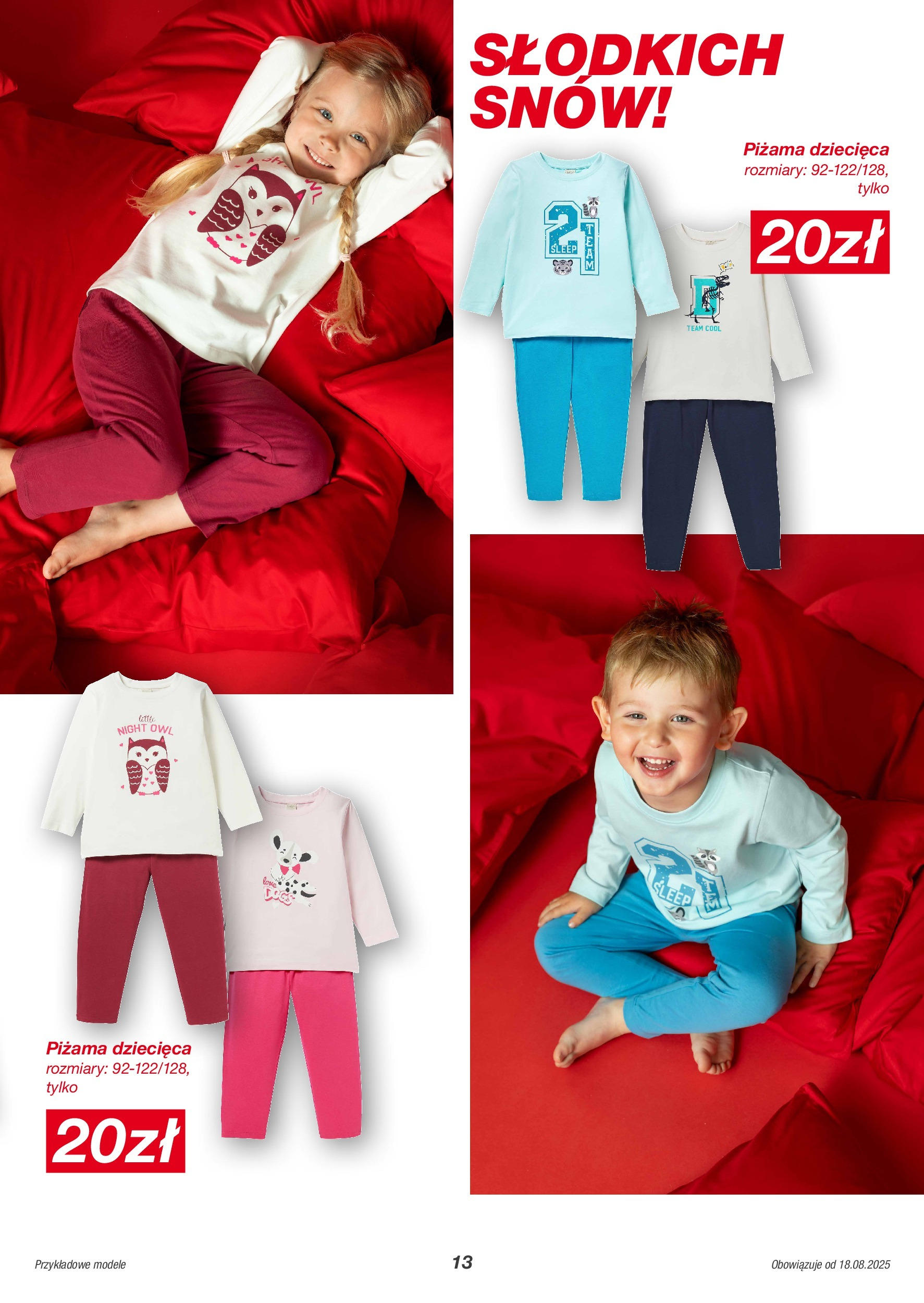 Kik gazetka od 18.08.2025 - Aktualna gazetka online | Strona: 13 | Produkty: Piżama