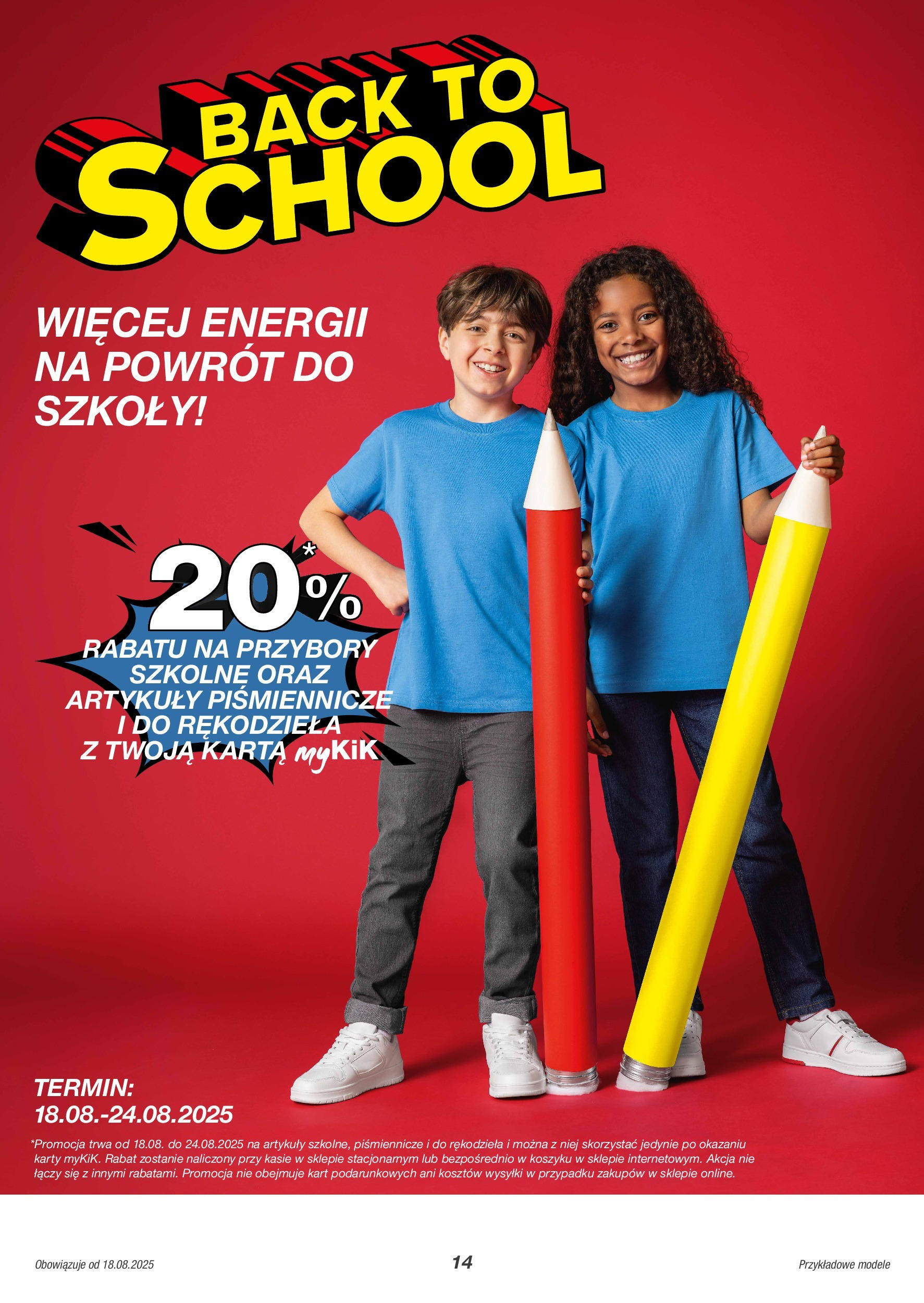 Kik gazetka od 18.08.2025 - Aktualna gazetka online | Strona: 14 | Produkty: Karta