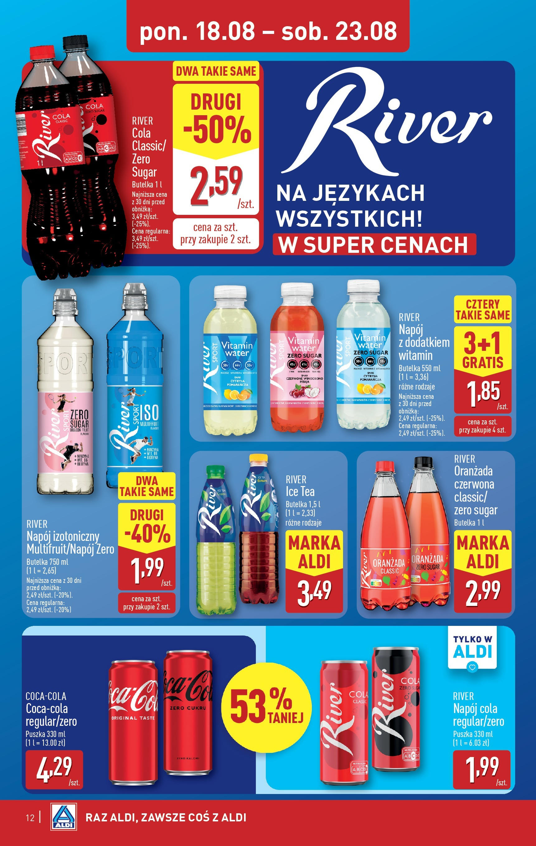 Aldi Gazetka od 18.08.2025 - Ulotka PDF, promocje | Strona: 12 | Produkty: Cytryna, Winogrono, Ice Tea, Pitaja