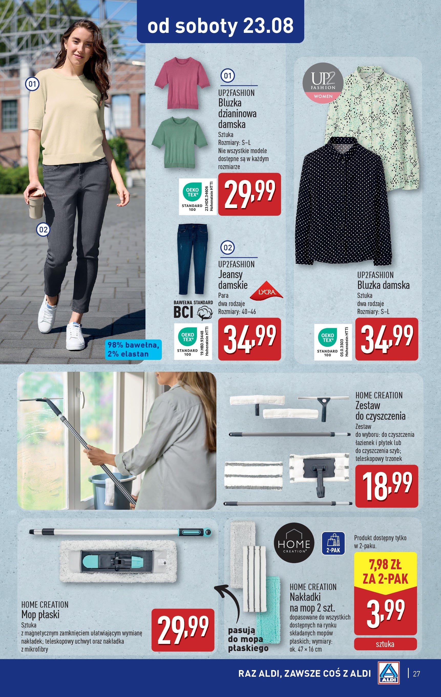 Aldi Gazetka od 18.08.2025 - Ulotka PDF, promocje | Strona: 27 | Produkty: Bluzka