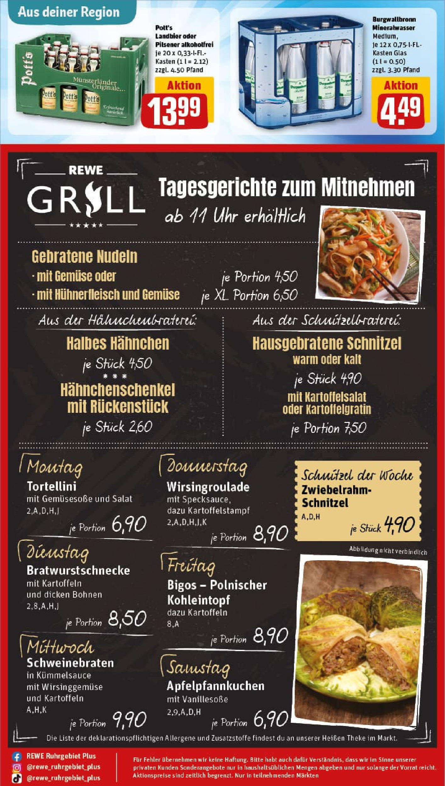 REWE Prospekt ab 17.08.2025 zum Blättern » Angebote | Seite: 31 | Produkte: Theke, Schnitzel, Kartoffeln, Nudeln