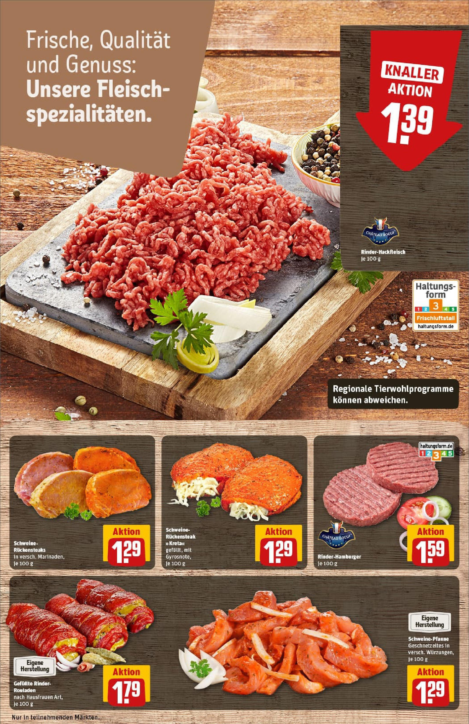REWE Prospekt ab 17.08.2025 zum Blättern » Angebote | Seite: 10 | Produkte: Steak, Fleisch