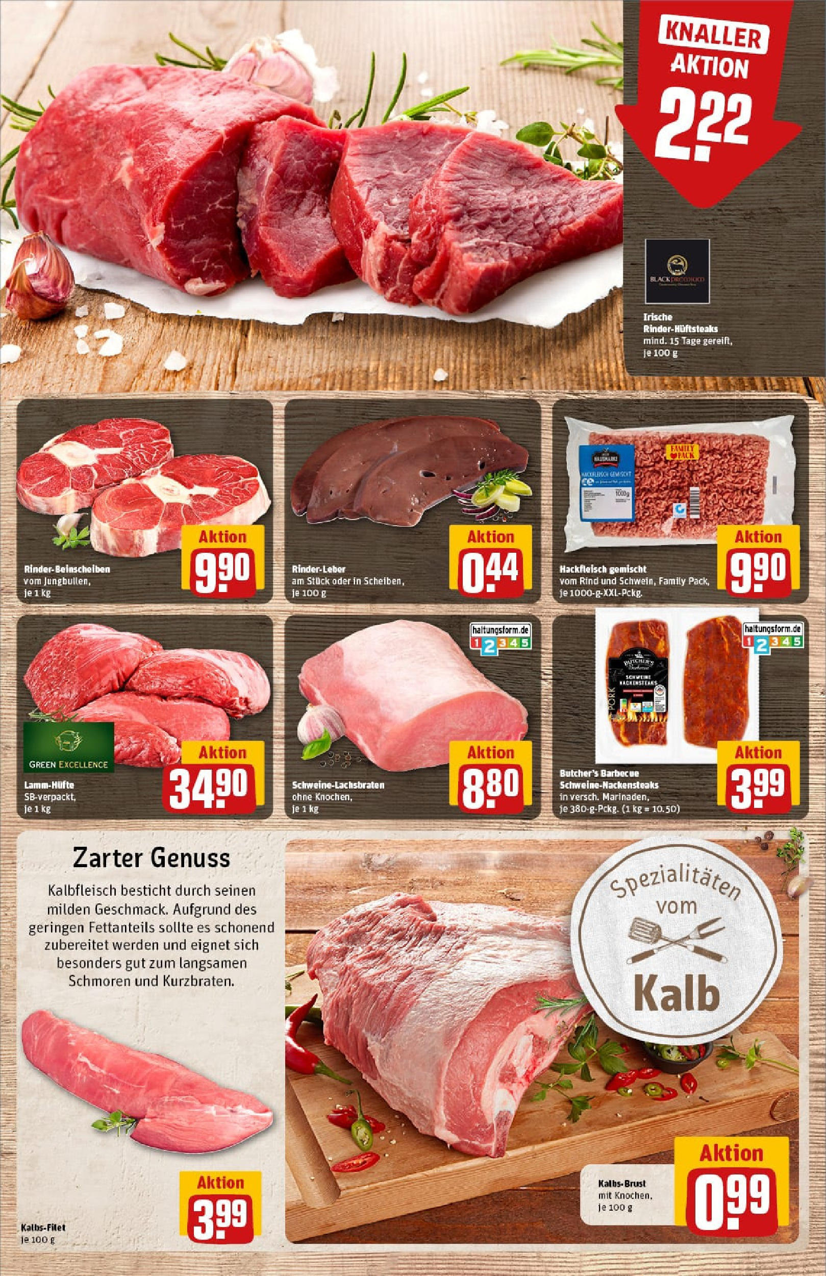 REWE Prospekt ab 17.08.2025 zum Blättern » Angebote | Seite: 9 | Produkte: Steak, Hackfleisch