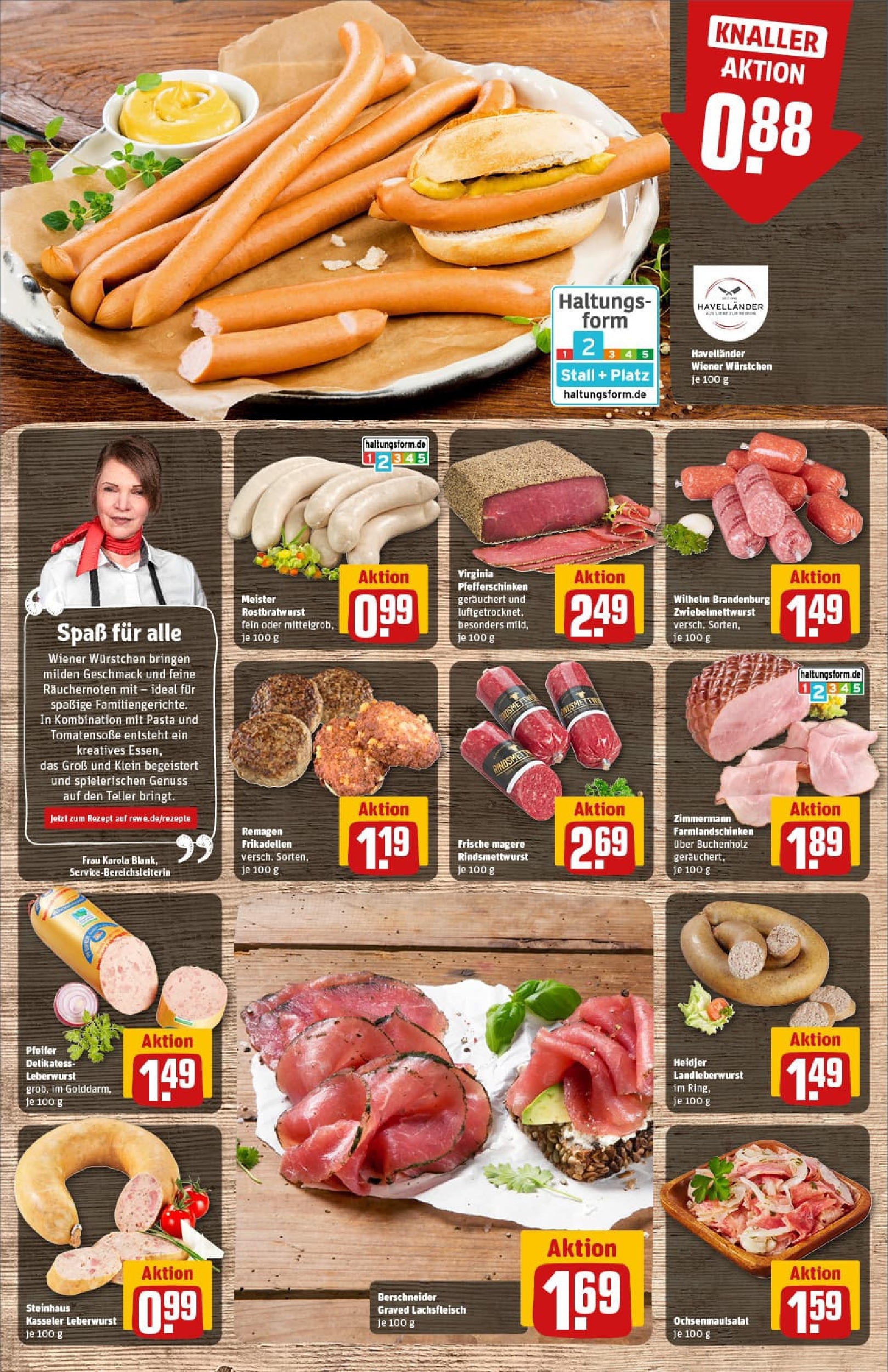 REWE Prospekt ab 17.08.2025 zum Blättern » Angebote | Seite: 12 | Produkte: Wiener wurstchen, Pasta