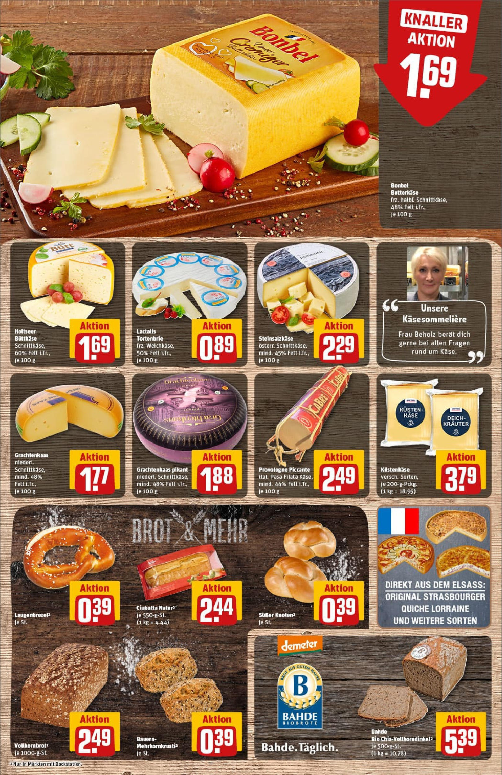 REWE Prospekt ab 17.08.2025 zum Blättern » Angebote | Seite: 11 | Produkte: Käse, Vollkornbrot, Brot