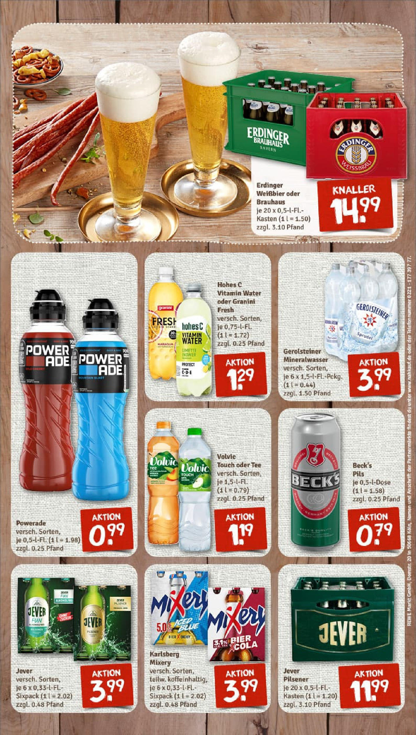 REWE Prospekt ab 17.08.2025 zum Blättern » Angebote | Seite: 11 | Produkte: Volvic touch, Powerade, Limette, Volvic REWE Prospekt ab 17.08.2025 zum Blättern » Angebote | Seite: 11 | Produkte: Volvic touch, Powerade, Limette, Volvic