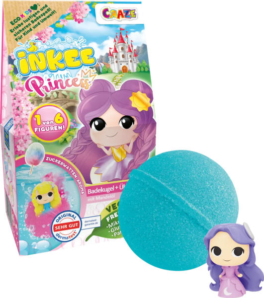 CRAZE Kinder Badezusatz Badebombe Princess