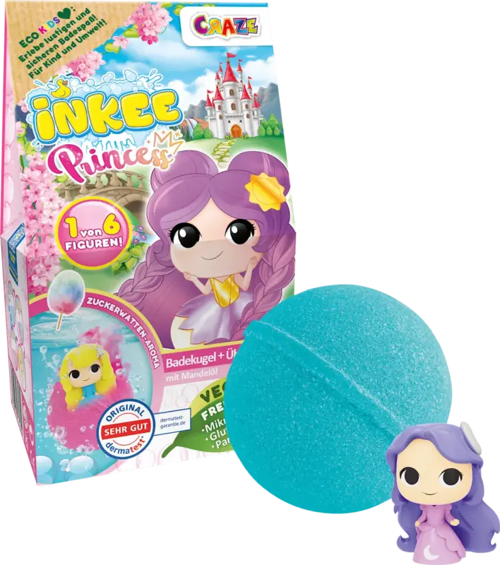 CRAZE Kinder Badezusatz Badebombe Princess