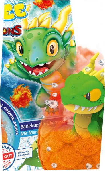 CRAZE Kinder Badezusatz Badebombe Dragons