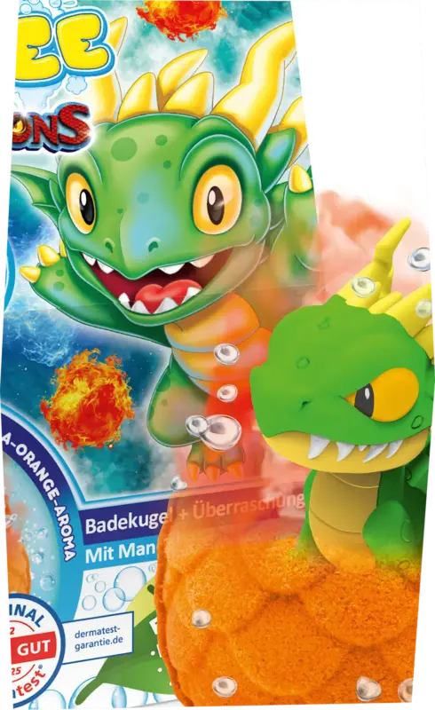 CRAZE Kinder Badezusatz Badebombe Dragons