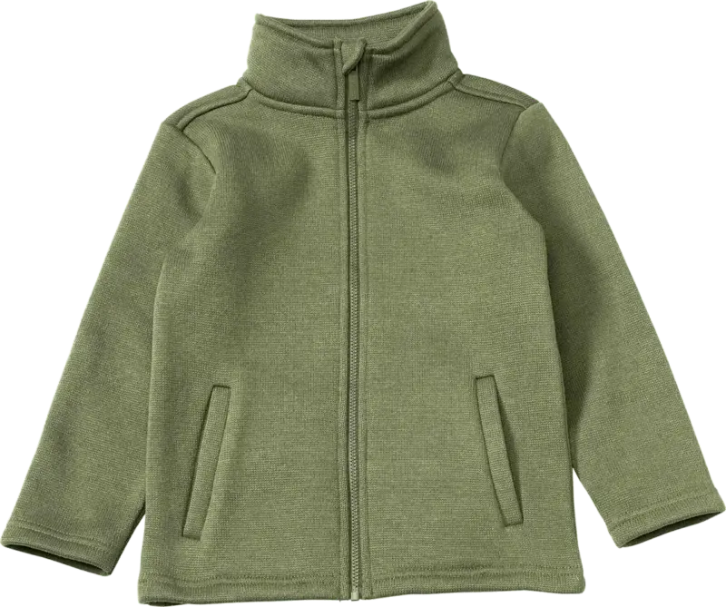 PUSBLU Jacke aus Strickfleece, grün, Gr. 86