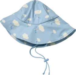 PUSBLU Regenhut mit Futter & Wolken-Muster, blau, Gr. 48/49