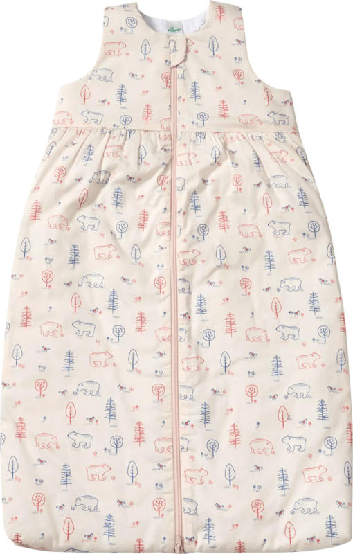 ALANA Schlafsack 3 TOG mit Wald-Muster, beige, 90 cm