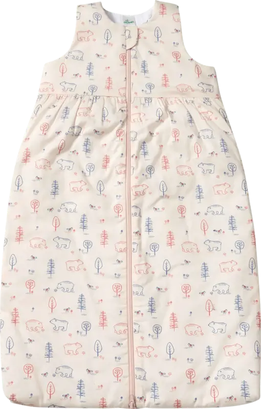 ALANA Schlafsack 3 TOG mit Wald-Muster, beige, 90 cm