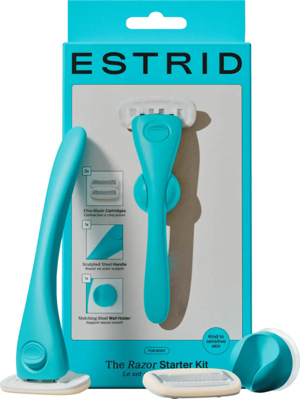 Estrid Rasierer, aqua Starterset