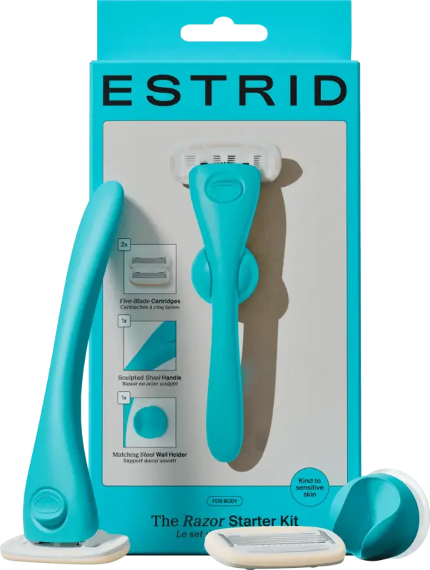 Estrid Rasierer, aqua Starterset