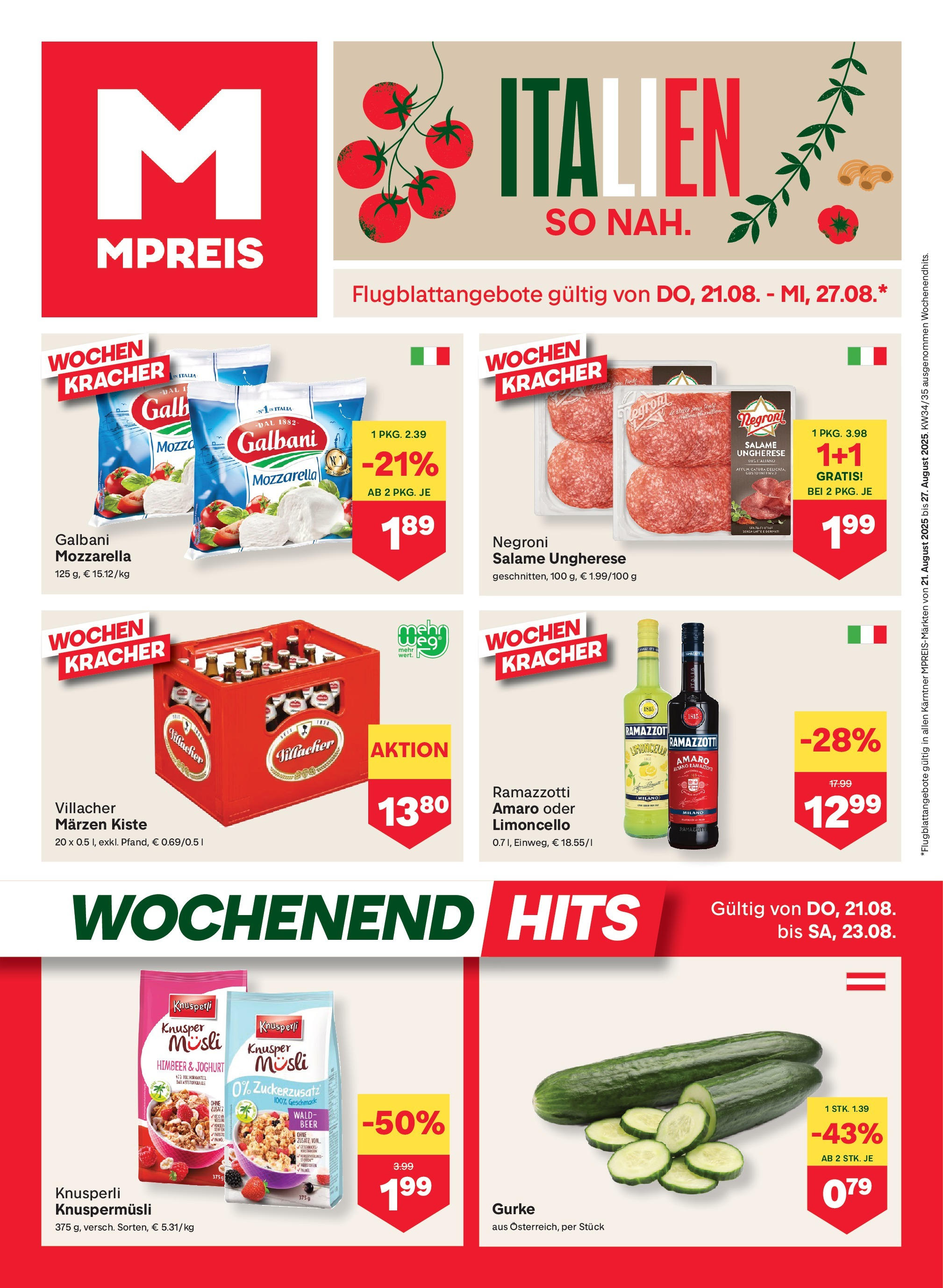  MPREIS Velden ab (21.08.2025 - 27.08.2025) - Seite 1