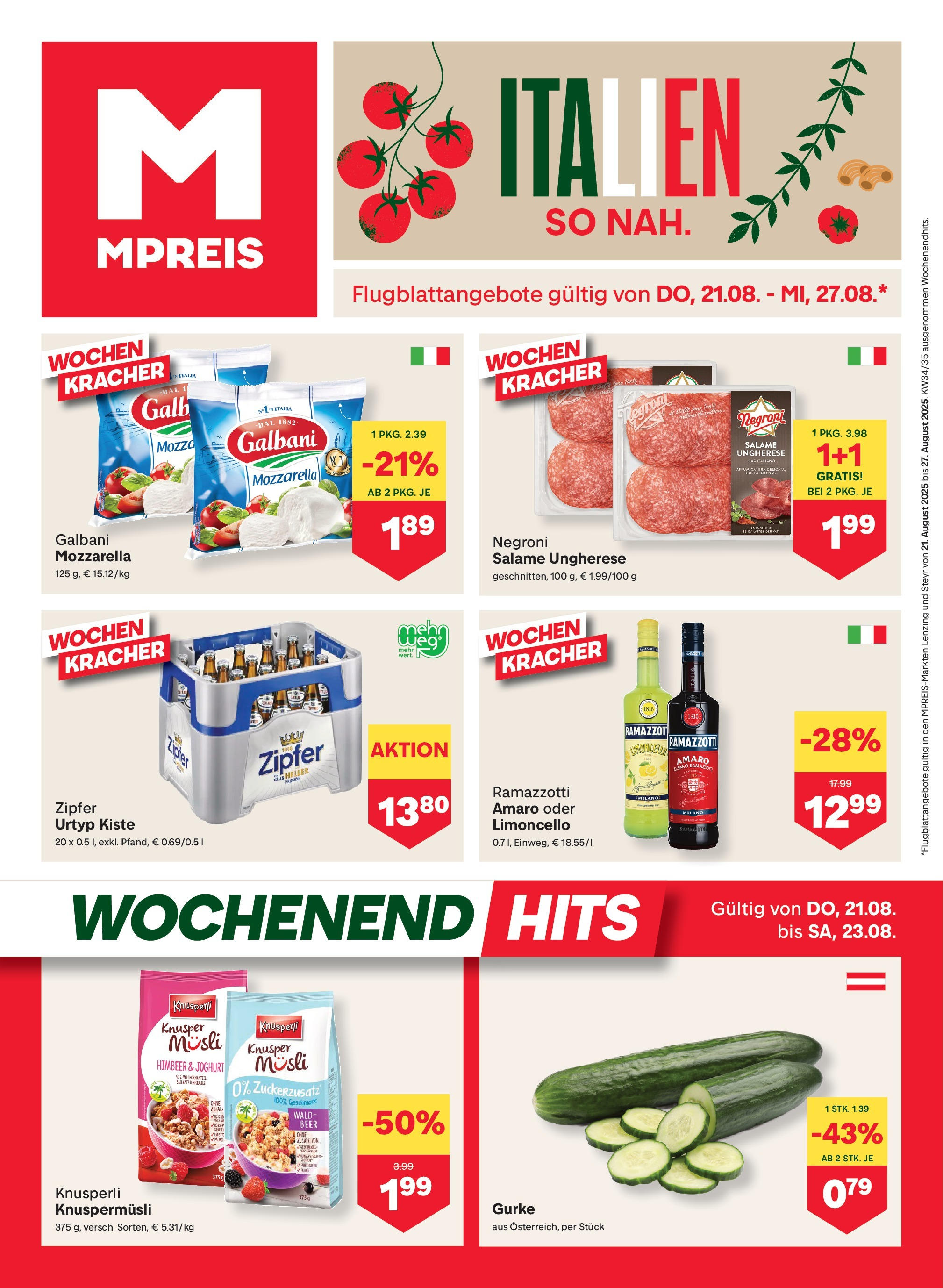  MPREIS Steyr ab (21.08.2025 - 27.08.2025) - Seite 1