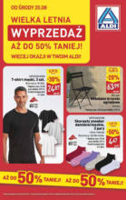 Letnia wyprzedaż w Aldi do 23.08 Aldi – do 23.08.2025
