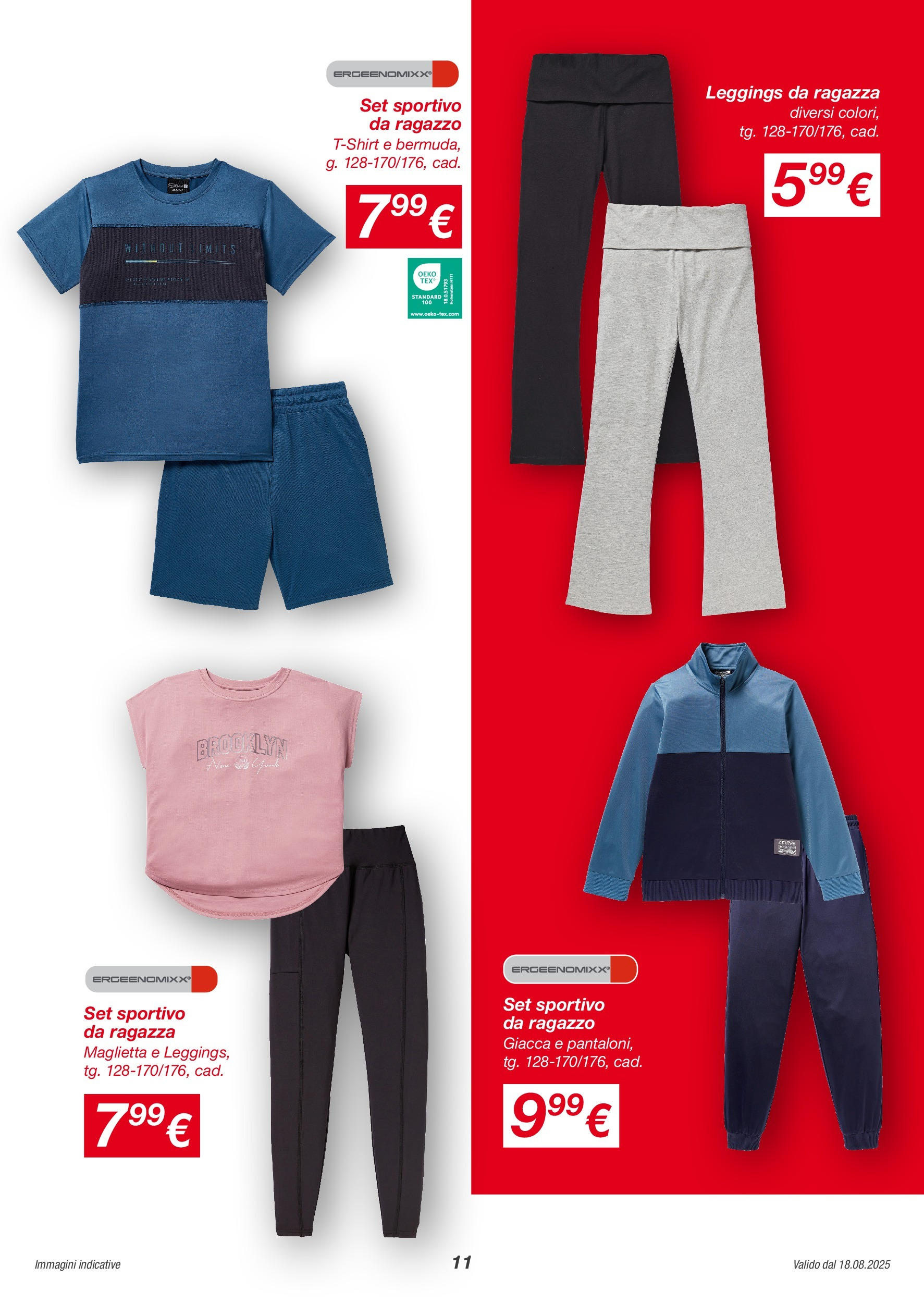 Nuovo Volantino KiK	 dal 17/08/2025 > offerte anteprima 🛍️ | Pagina: 11 | Prodotti: Giacca, Leggings, Maglietta