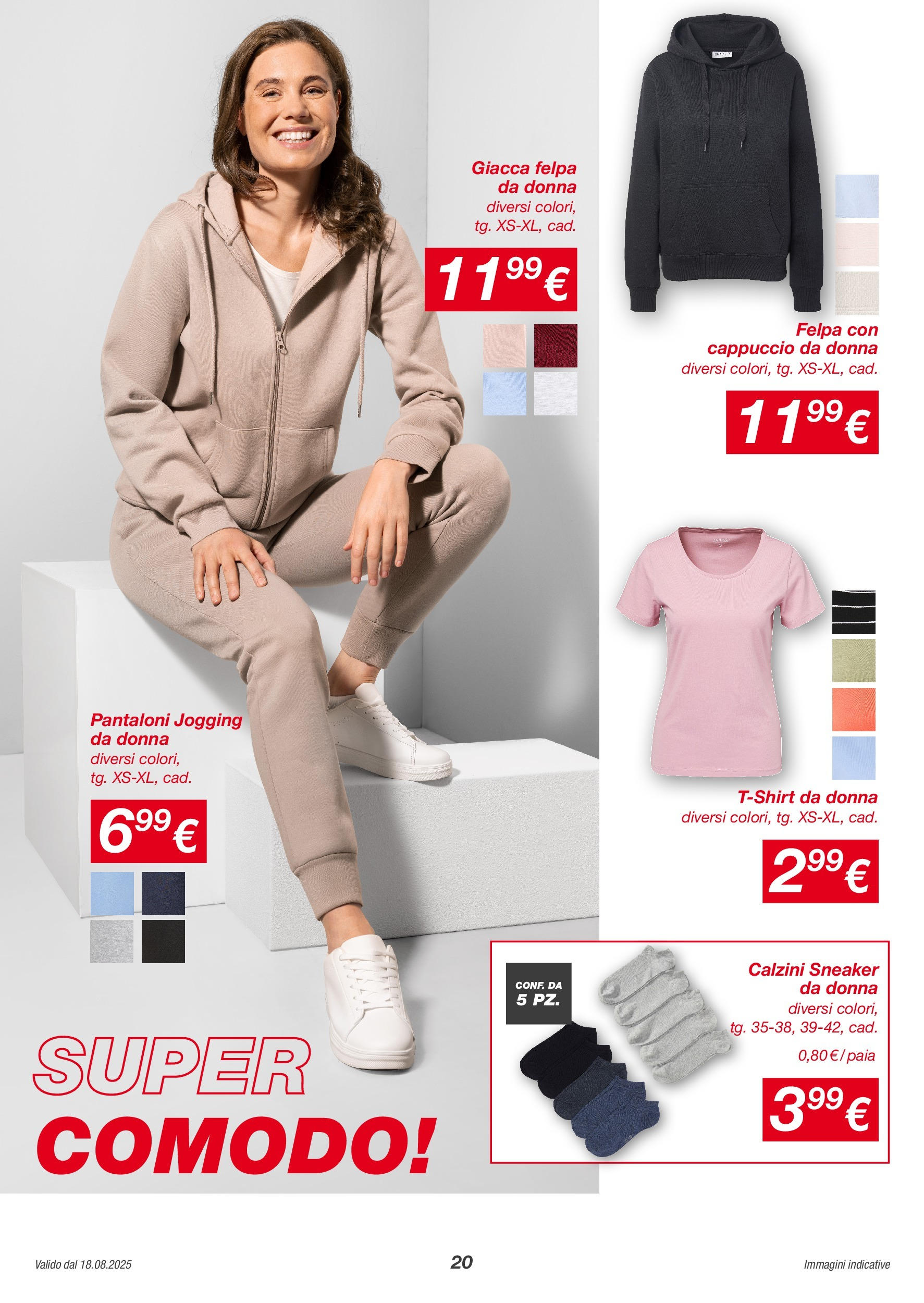 Nuovo Volantino KiK	 dal 17/08/2025 > offerte anteprima 🛍️ | Pagina: 20 | Prodotti: Felpa, Giacca, Calzini, Cappuccio
