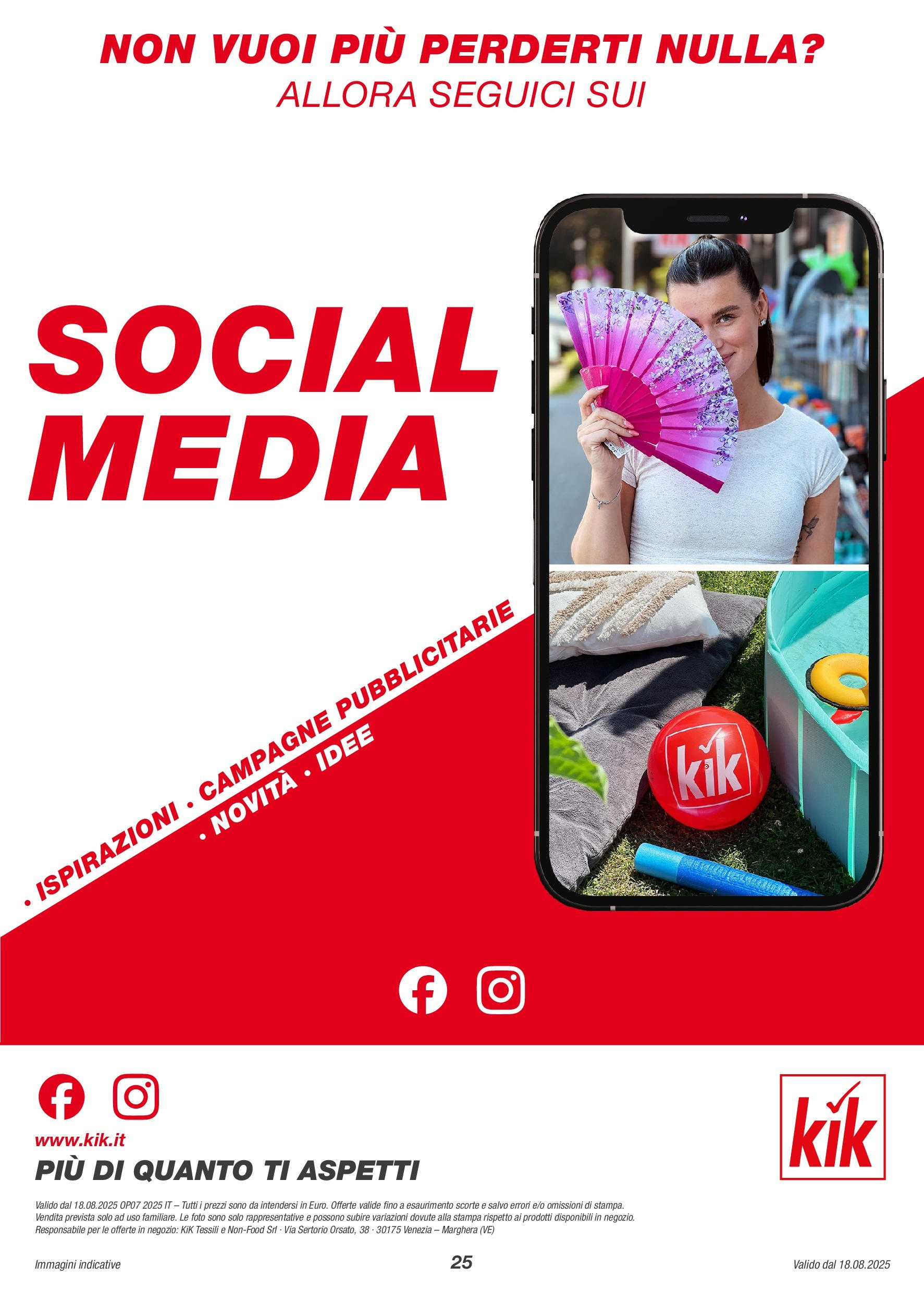 Nuovo Volantino KiK	 dal 17/08/2025 > offerte anteprima 🛍️ | Pagina: 25 | Prodotti: Stampa