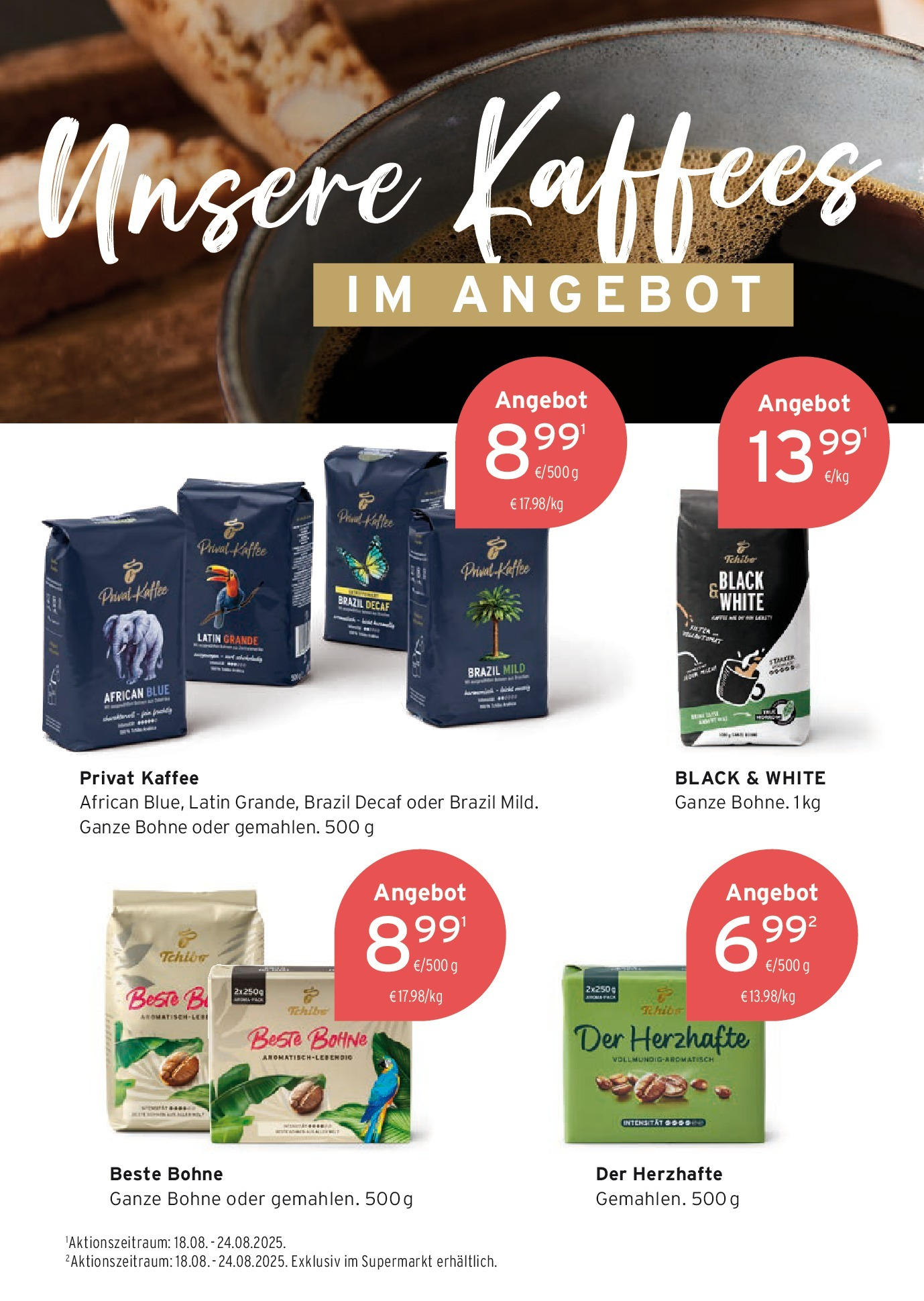 Tchibo - Tchibo: Body Magazin (ab 16.08.2025) zum Blättern | Seite: 30 | Produkte: Kaffee