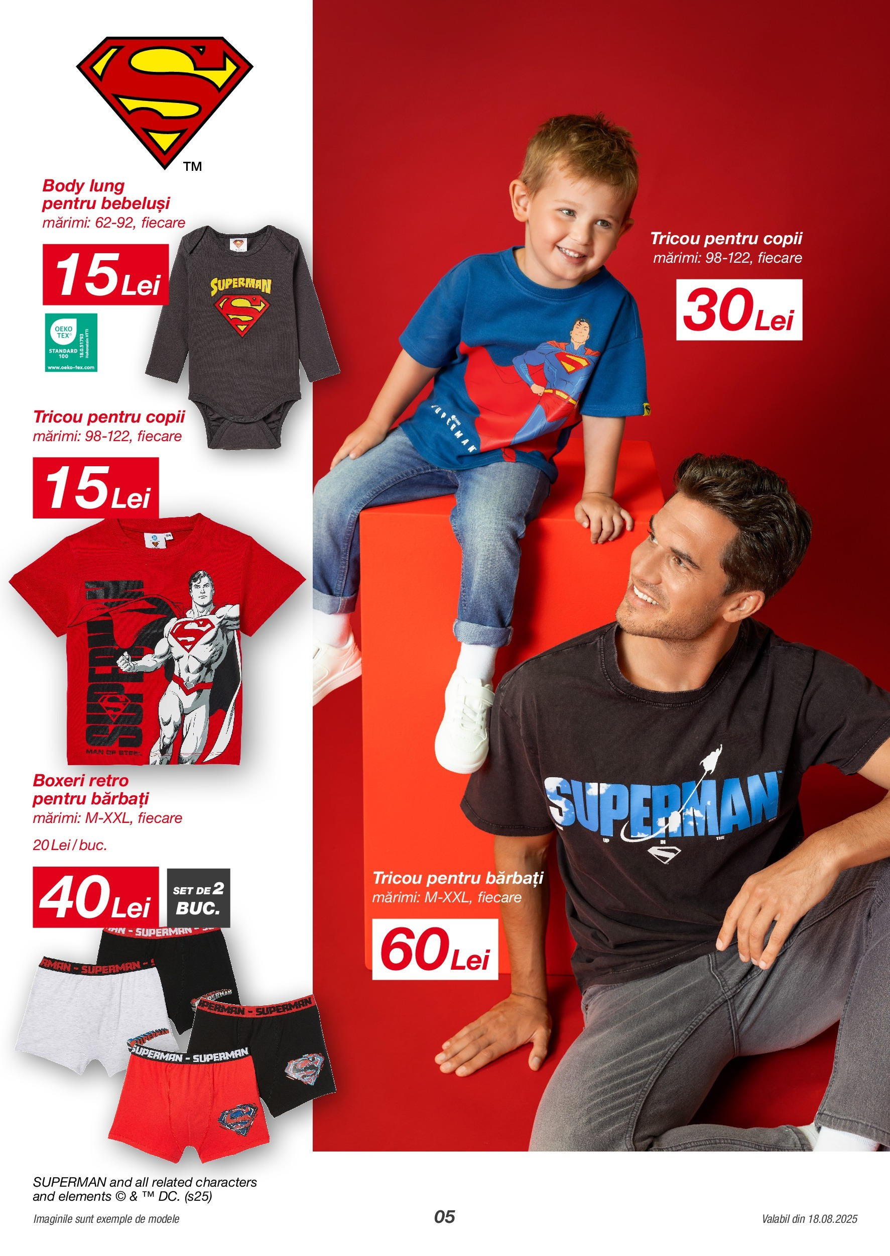 Kik catalog 18.08.2025 - Online magazin Romania | Pagină: 5 | Produse: Body, Pernă, Tricou, Boxeri