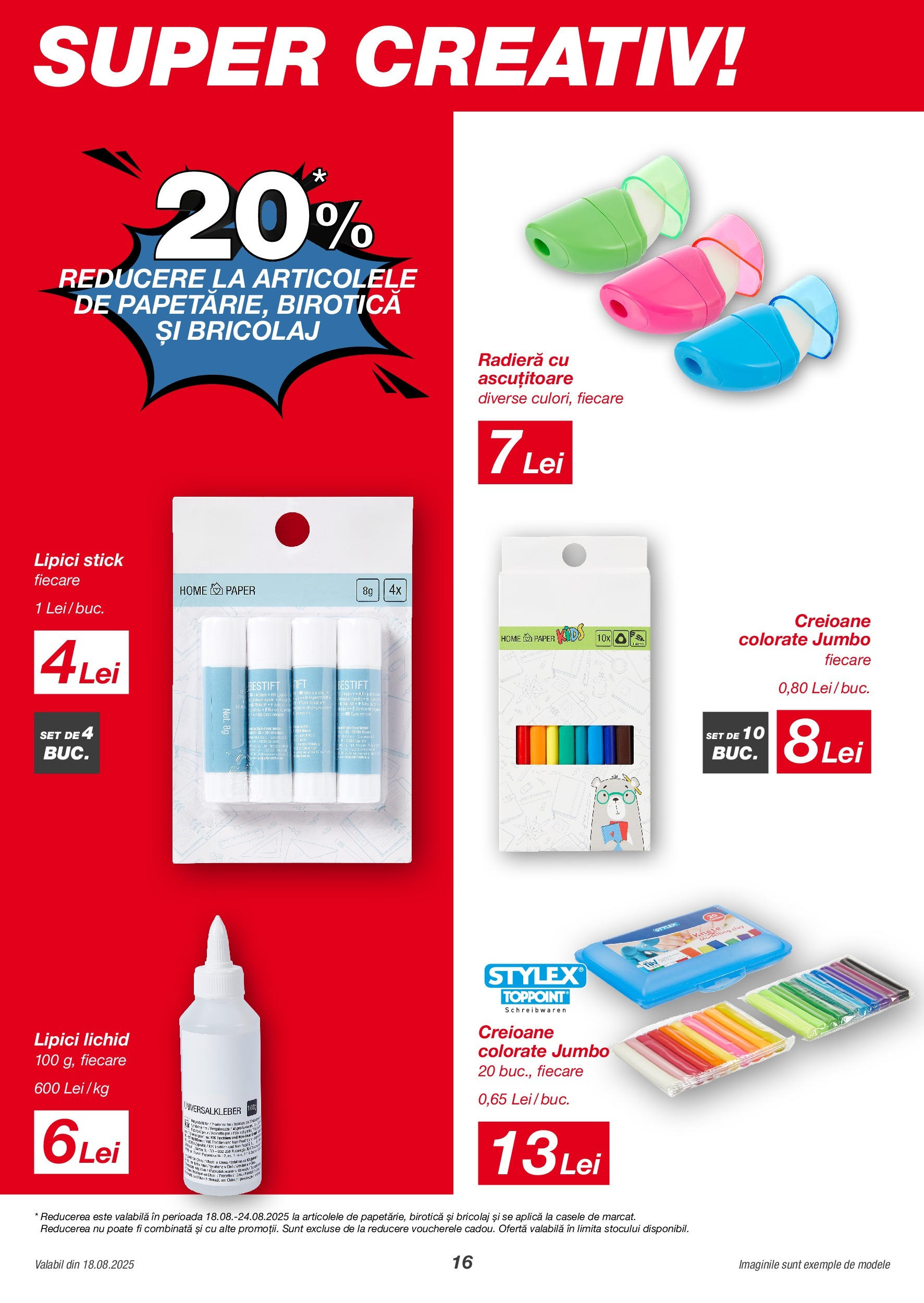 Kik catalog 18.08.2025 - Online magazin Romania | Pagină: 16 | Produse: Ascuțitoare, Cutie
