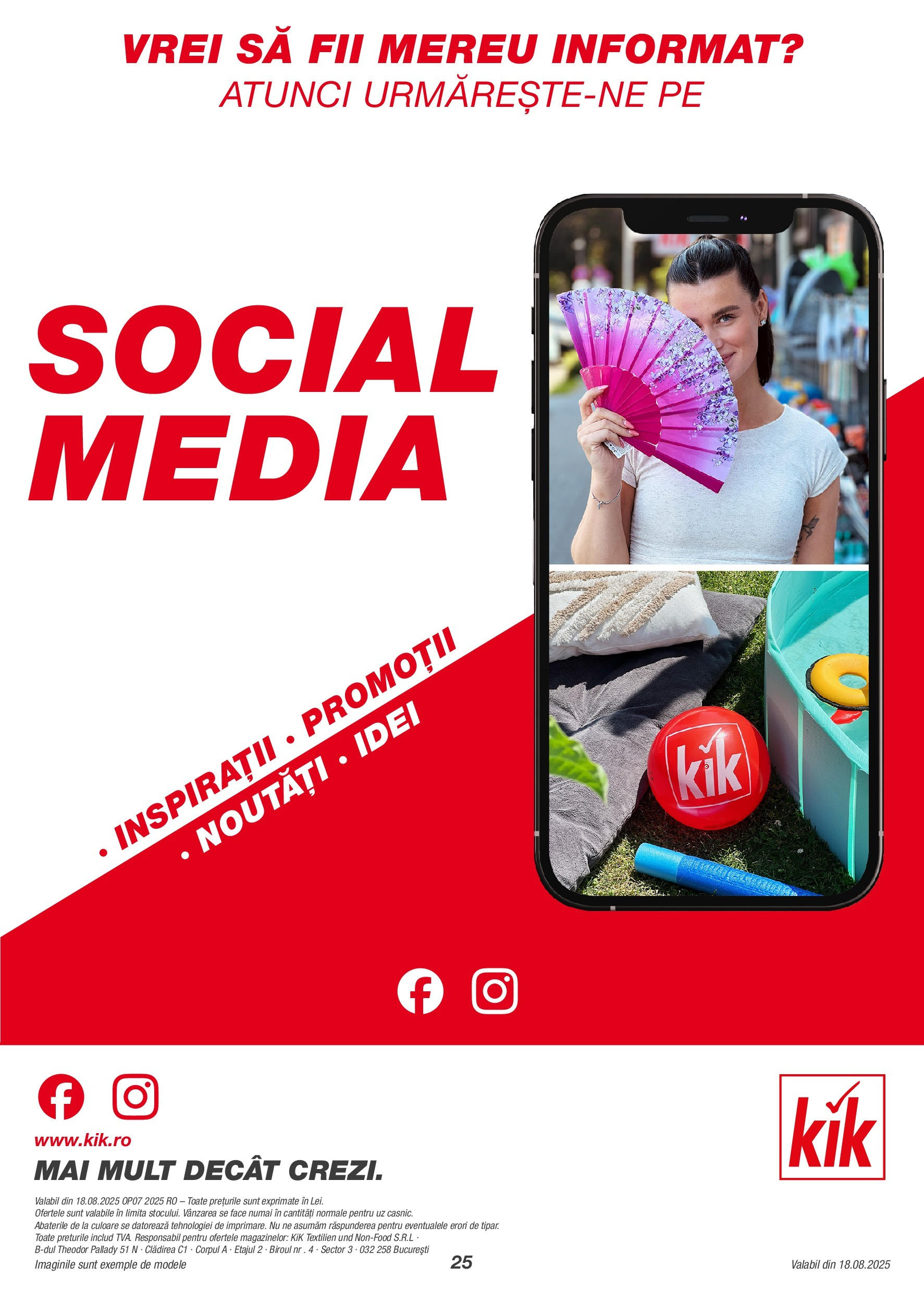 Kik catalog 18.08.2025 - Online magazin Romania | Pagină: 25