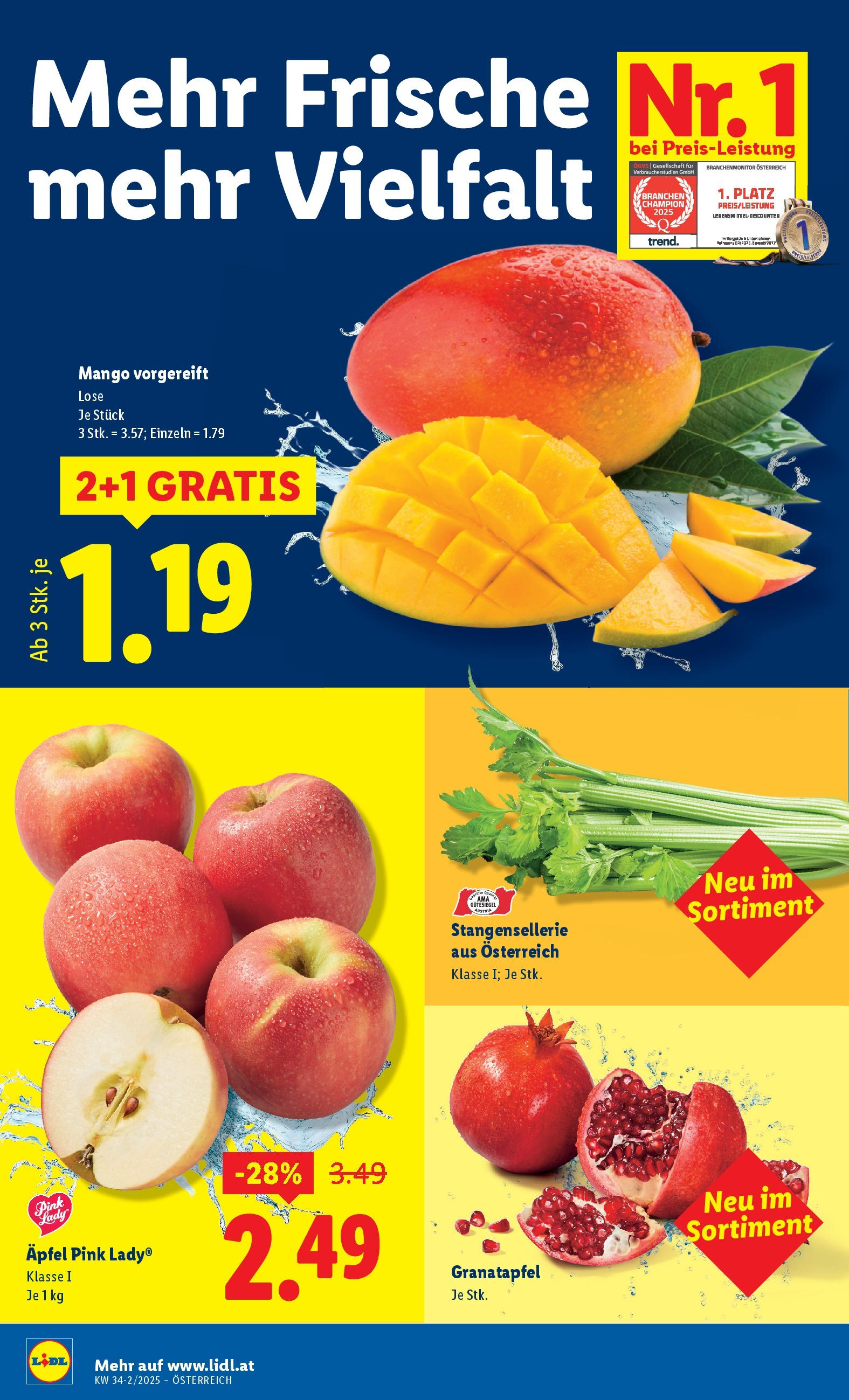 Lidl - Lidl: Flugblatt in deiner Nähe ab 20.08.2025 ✳️ Angebote ab donnerstag | Seite: 4 | Produkte: Mango, Äpfel Lidl - Lidl: Flugblatt in deiner Nähe ab 20.08.2025 - Angebote ab donnerstag | Seite: 4 | Produkte: Mango, Äpfel