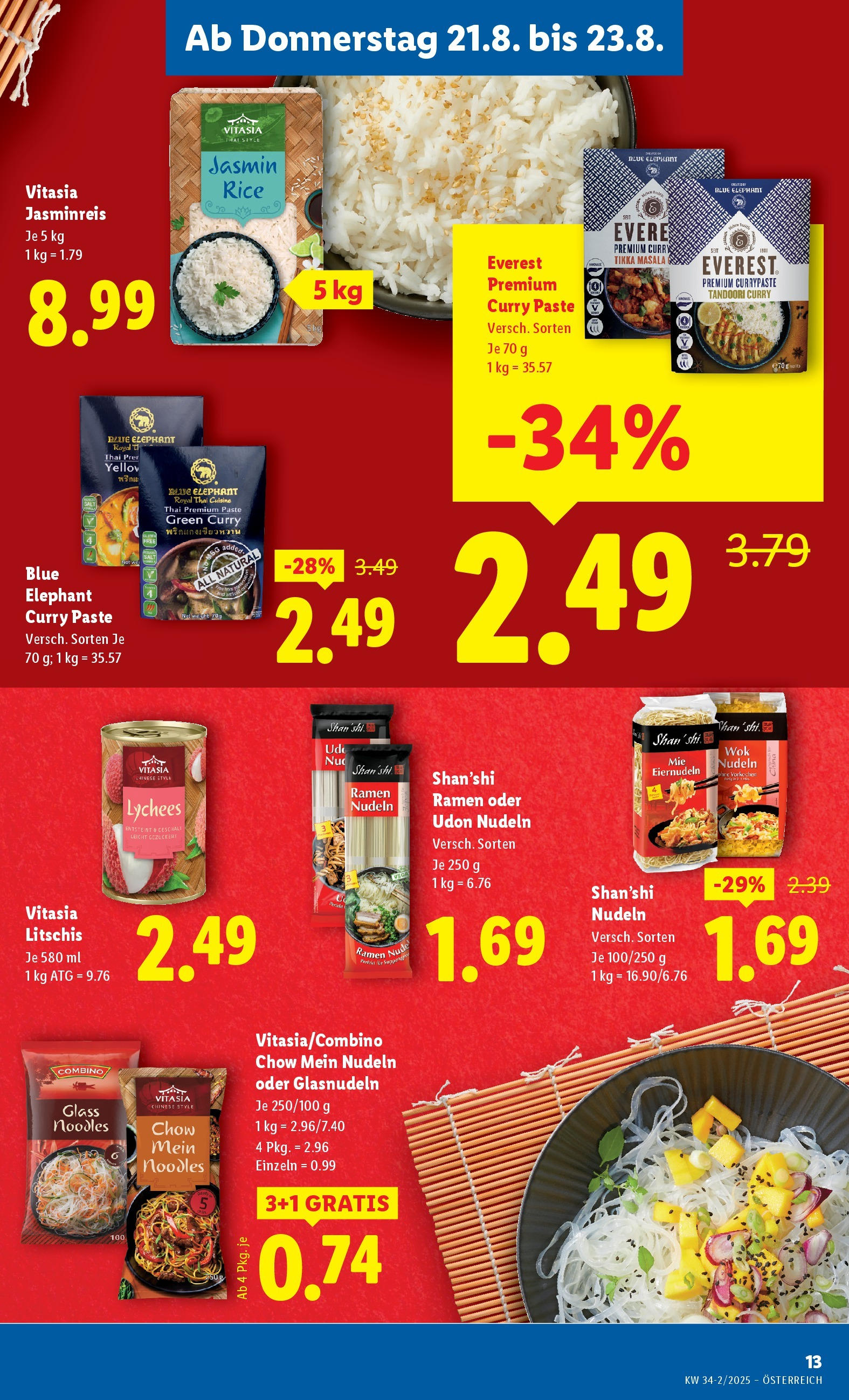 Lidl - Lidl: Flugblatt in deiner Nähe ab 20.08.2025 ✳️ Angebote ab donnerstag | Seite: 15 | Produkte: Nudeln Lidl - Lidl: Flugblatt in deiner Nähe ab 20.08.2025 - Angebote ab donnerstag | Seite: 15 | Produkte: Nudeln