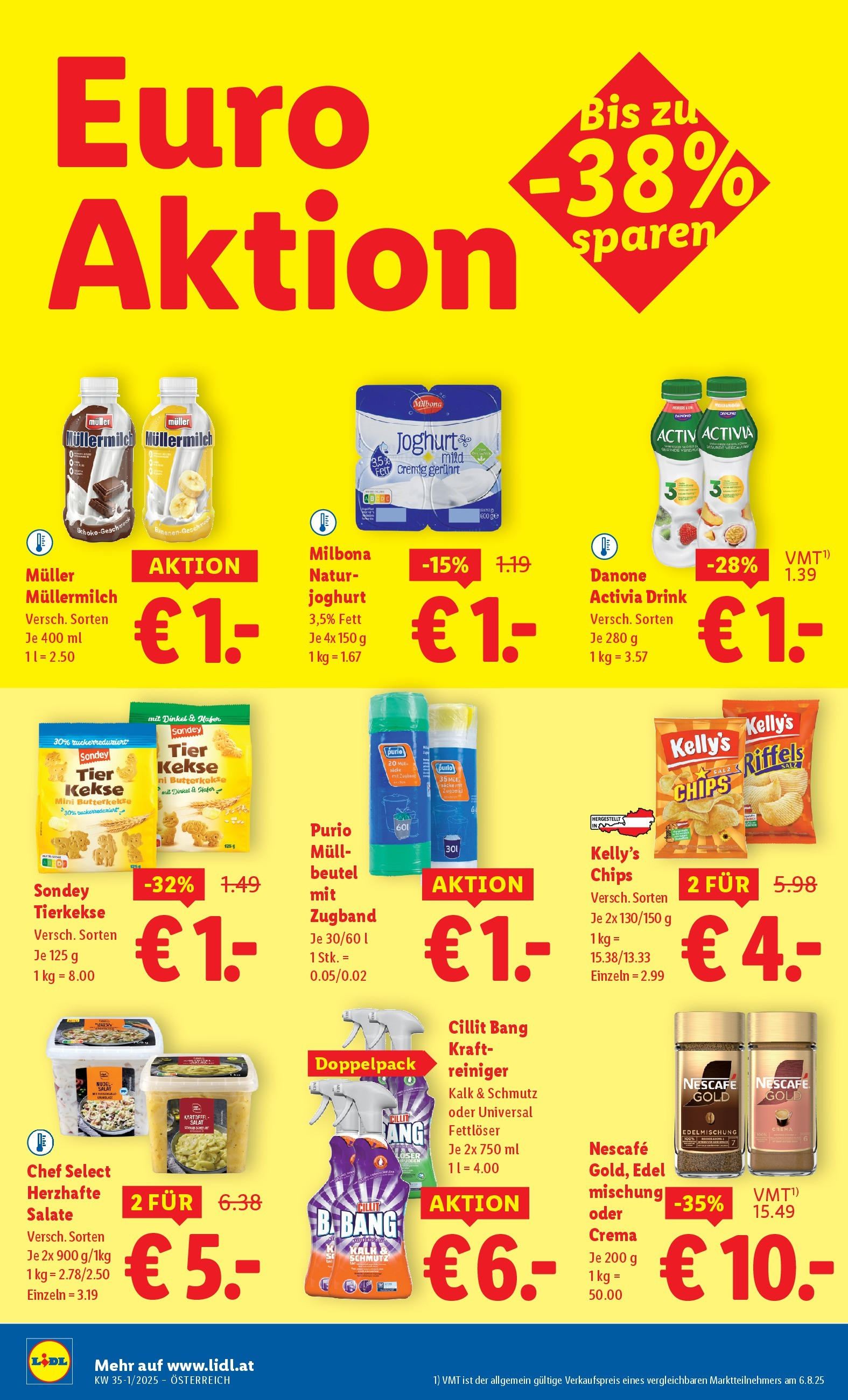 Lidl - Lidl: Flugblatt in deiner Nähe ab 20.08.2025 ✳️ Angebote ab donnerstag | Seite: 40 | Produkte: Chips, Kekse, Salat, Joghurt Lidl - Lidl: Flugblatt in deiner Nähe ab 20.08.2025 - Angebote ab donnerstag | Seite: 40 | Produkte: Chips, Kekse, Salat, Joghurt