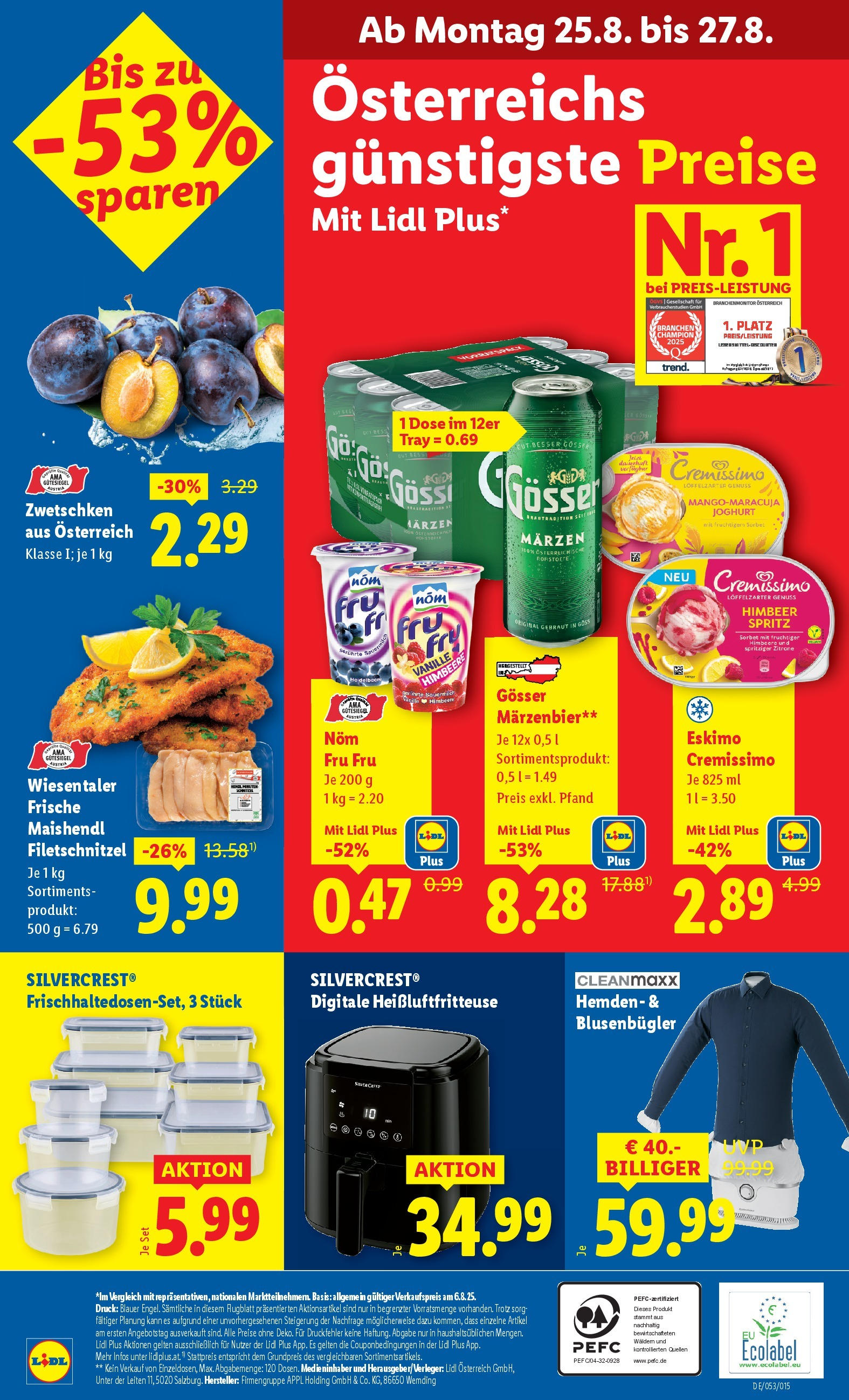 Lidl - Lidl: Flugblatt in deiner Nähe ab 20.08.2025 ✳️ Angebote ab donnerstag | Seite: 42 | Produkte: Zitrone, Himbeere, Joghurt Lidl - Lidl: Flugblatt in deiner Nähe ab 20.08.2025 - Angebote ab donnerstag | Seite: 42 | Produkte: Zitrone, Himbeere, Joghurt