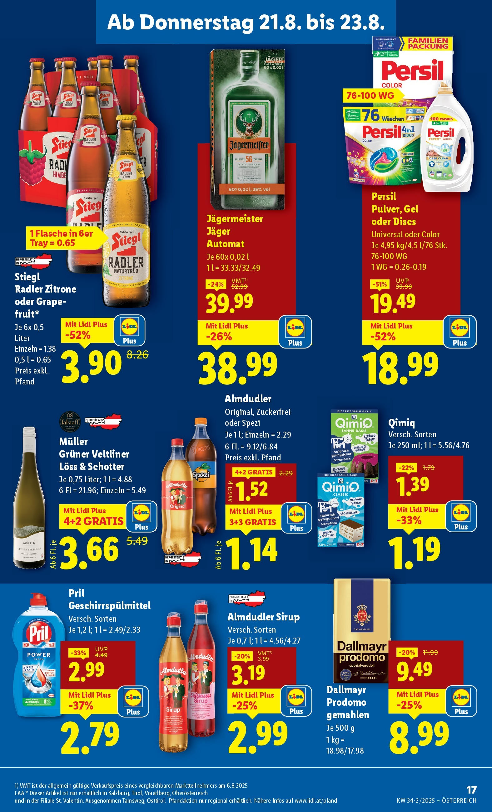 Lidl - Lidl: Flugblatt in deiner Nähe ab 20.08.2025 ✳️ Angebote ab donnerstag | Seite: 19 | Produkte: Geschirrspülmittel, Sahne, Zitrone Lidl - Lidl: Flugblatt in deiner Nähe ab 20.08.2025 - Angebote ab donnerstag | Seite: 19 | Produkte: Geschirrspülmittel, Sahne, Zitrone