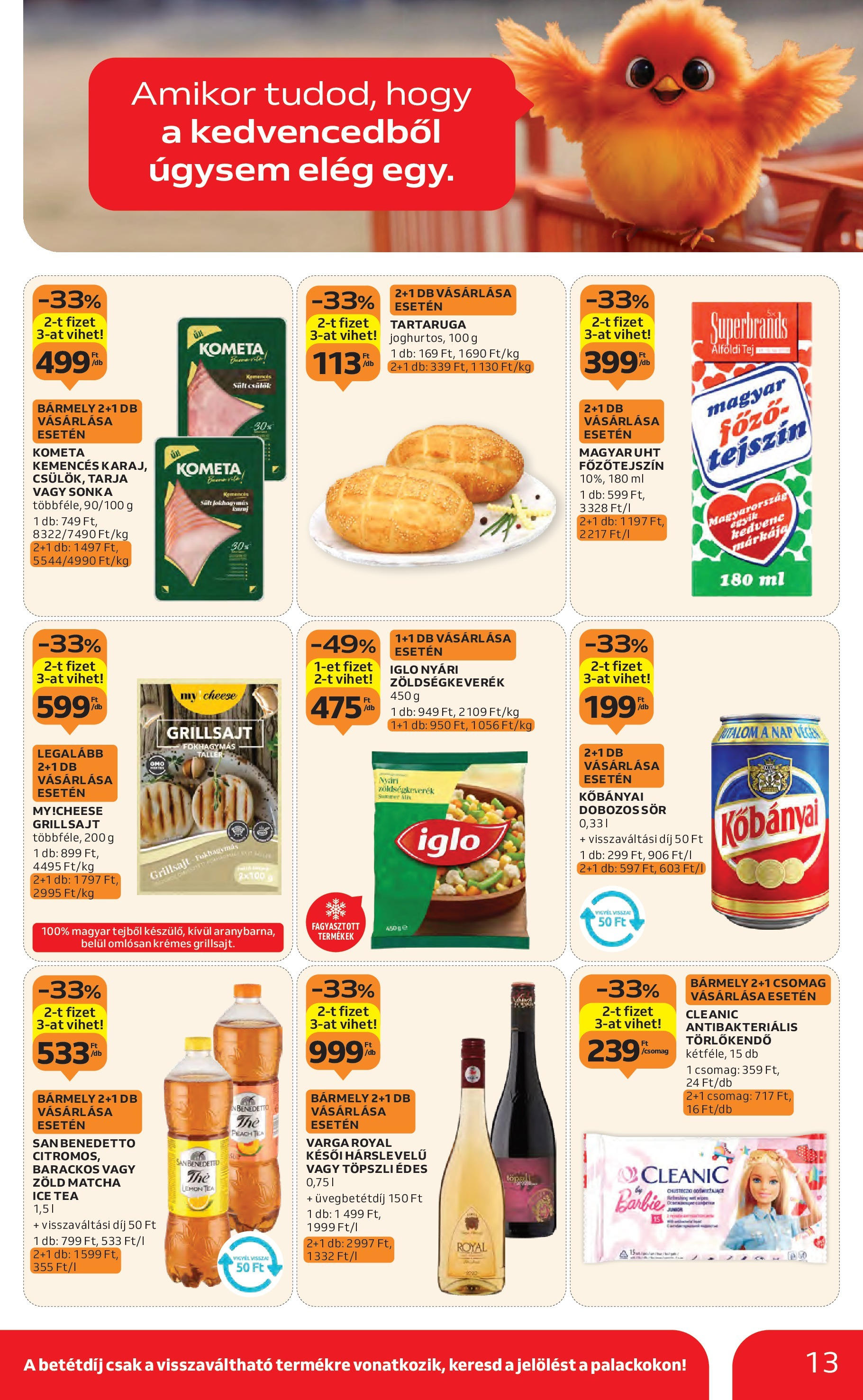 Auchan Akciós újság - 2025.08.14. -tól/töl > akció, lapozható szórólap 🛍️ | Oldal: 13 | Termékek: Grillsajt, Sonka, Karaj, Tej