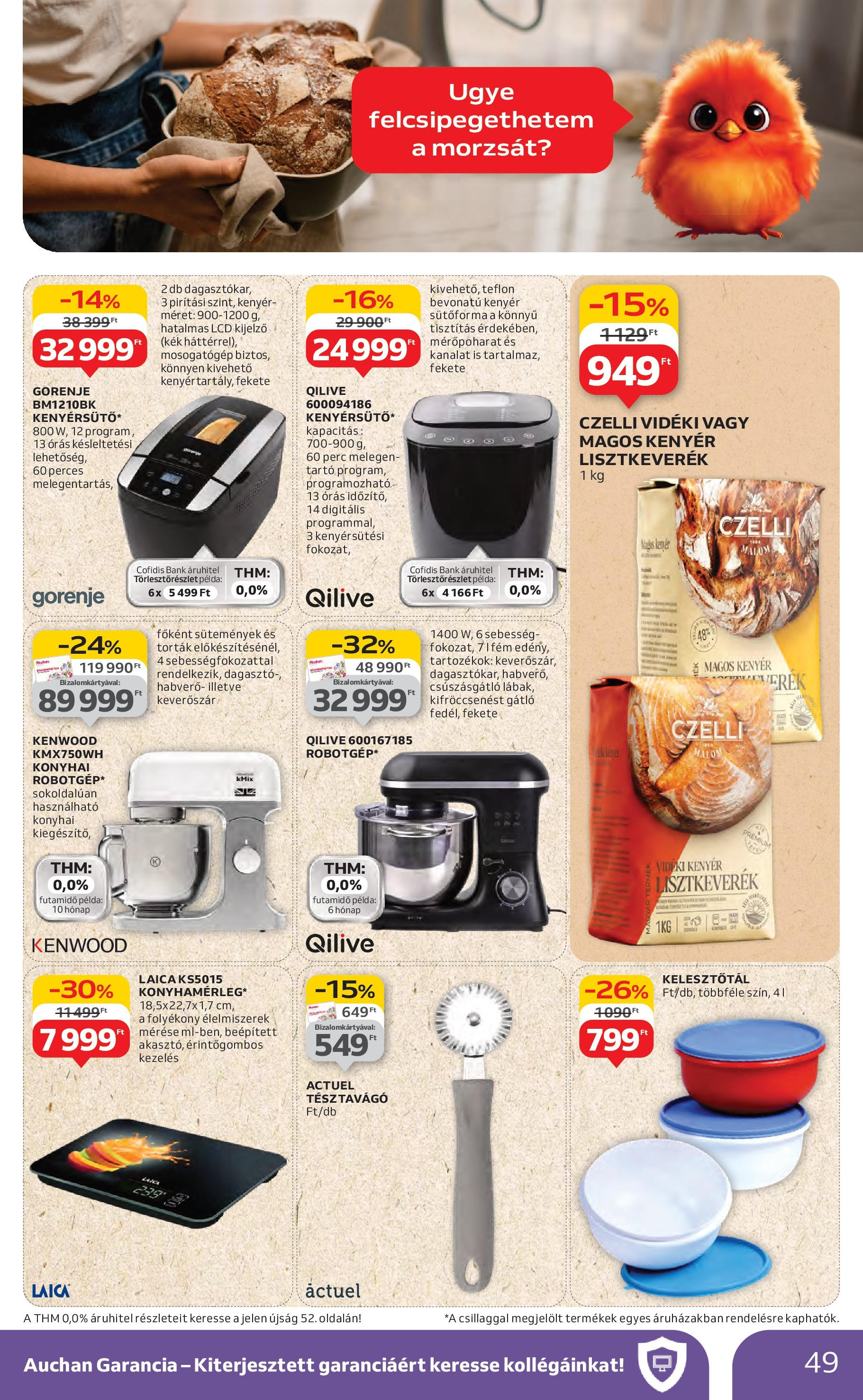 Auchan Akciós újság - 2025.08.14. -tól/töl > akció, lapozható szórólap 🛍️ | Oldal: 49 | Termékek: Sütőforma, Mosogatógép, Kenyér, Sütemények