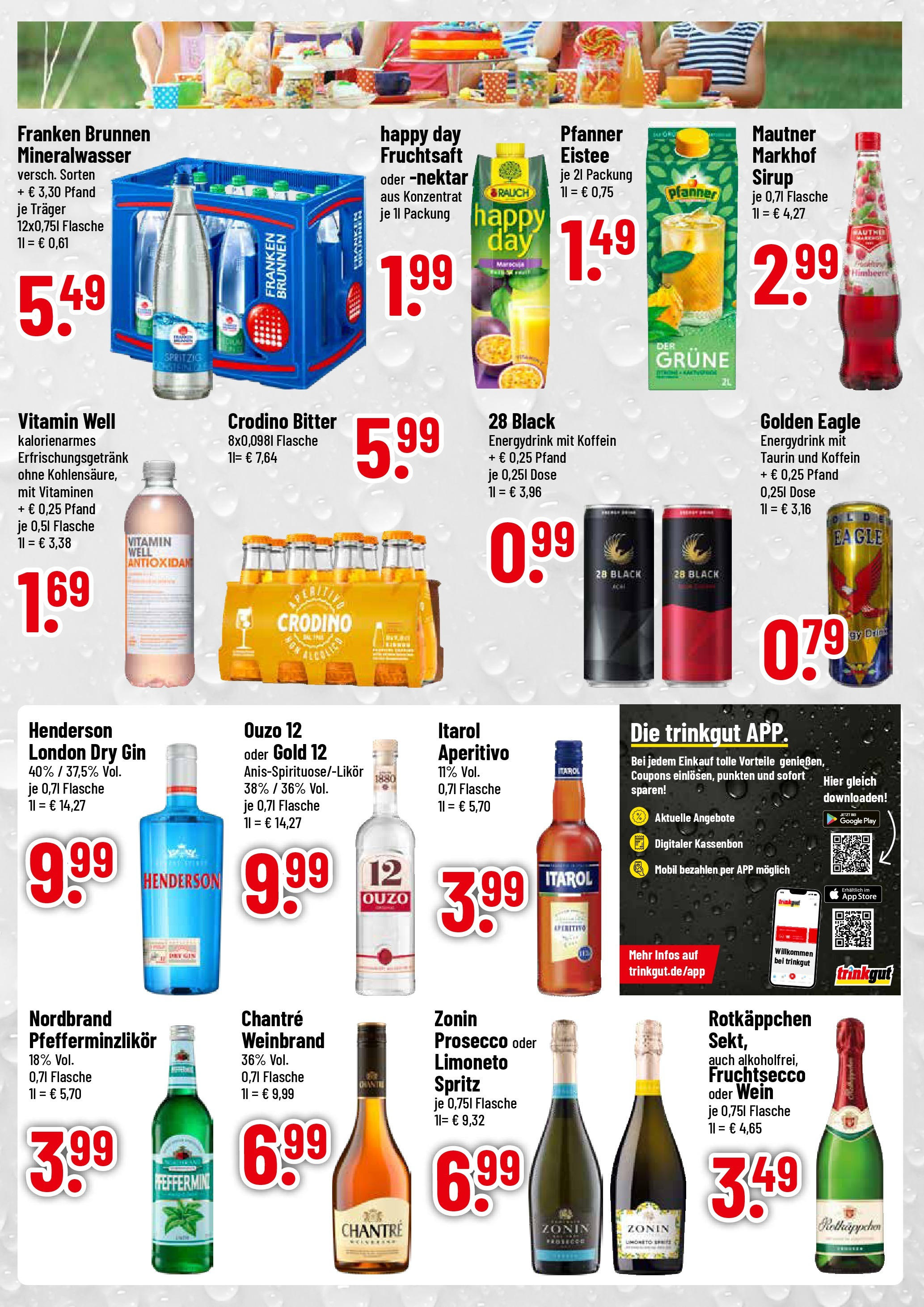 Trinkgut prospekt Simbach/Inn (ab 17.08.2025) » Angebote ab Montag | Seite: 3 | Produkte: Ouzo 12, Sirup, Fruchtsecco, Fruchtsaft Trinkgut prospekt Simbach/Inn (ab 17.08.2025) » Angebote online | Seite: 3 | Produkte: Ouzo 12, Sirup, Fruchtsecco, Fruchtsaft