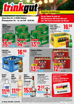 Trinkgut prospekt Simbach/Inn	 gültig ab dem 17.08.2025