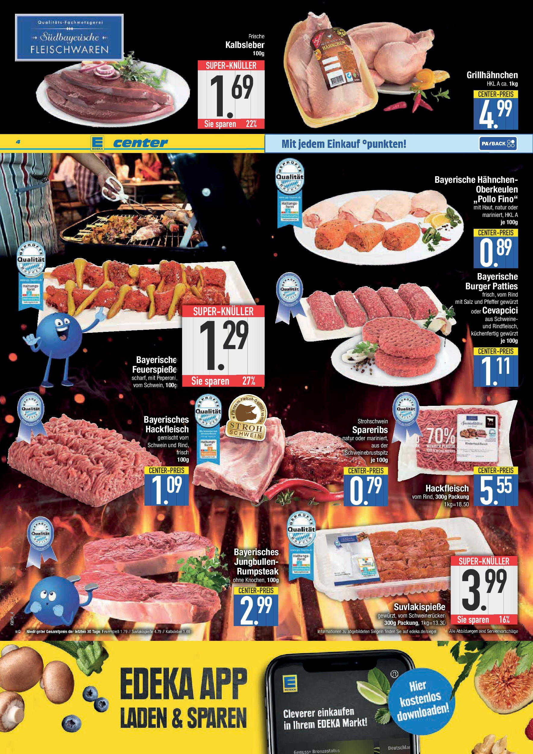 Edeka prospekt Bad Reichenhall (ab 17.08.2025) » Angebote Online | Seite: 4 | Produkte: Rumpsteak, Hahnchen, Pfeffer, Steak Edeka prospekt Bad Reichenhall (ab 17.08.2025) » Angebote Online | Seite: 4 | Produkte: Rumpsteak, Hahnchen, Pfeffer, Steak