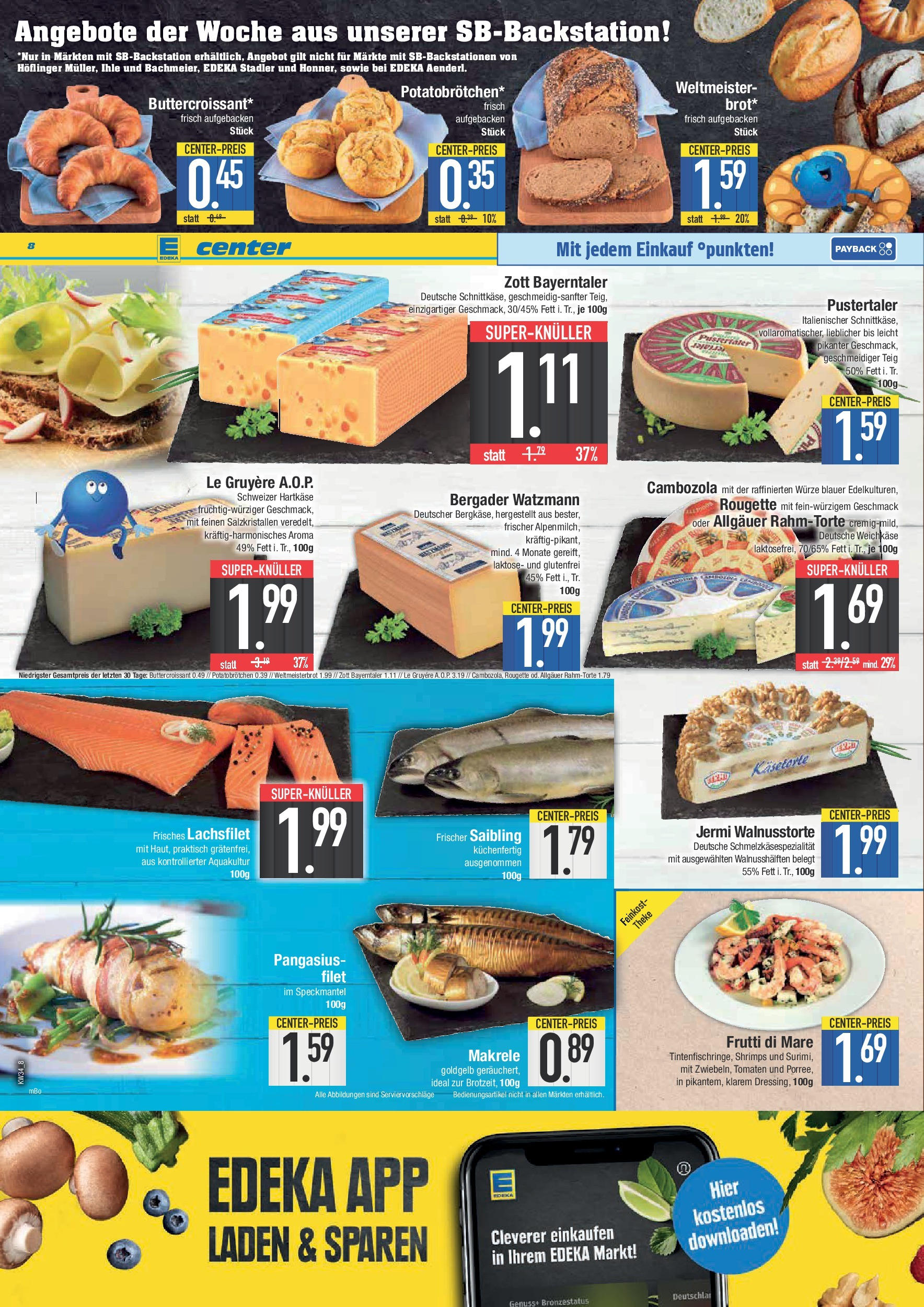 Edeka prospekt Bad Reichenhall (ab 17.08.2025) » Angebote Online | Seite: 8 | Produkte: Butter, Theke, Tomaten, Croissant Edeka prospekt Bad Reichenhall (ab 17.08.2025) » Angebote Online | Seite: 8 | Produkte: Butter, Theke, Tomaten, Croissant