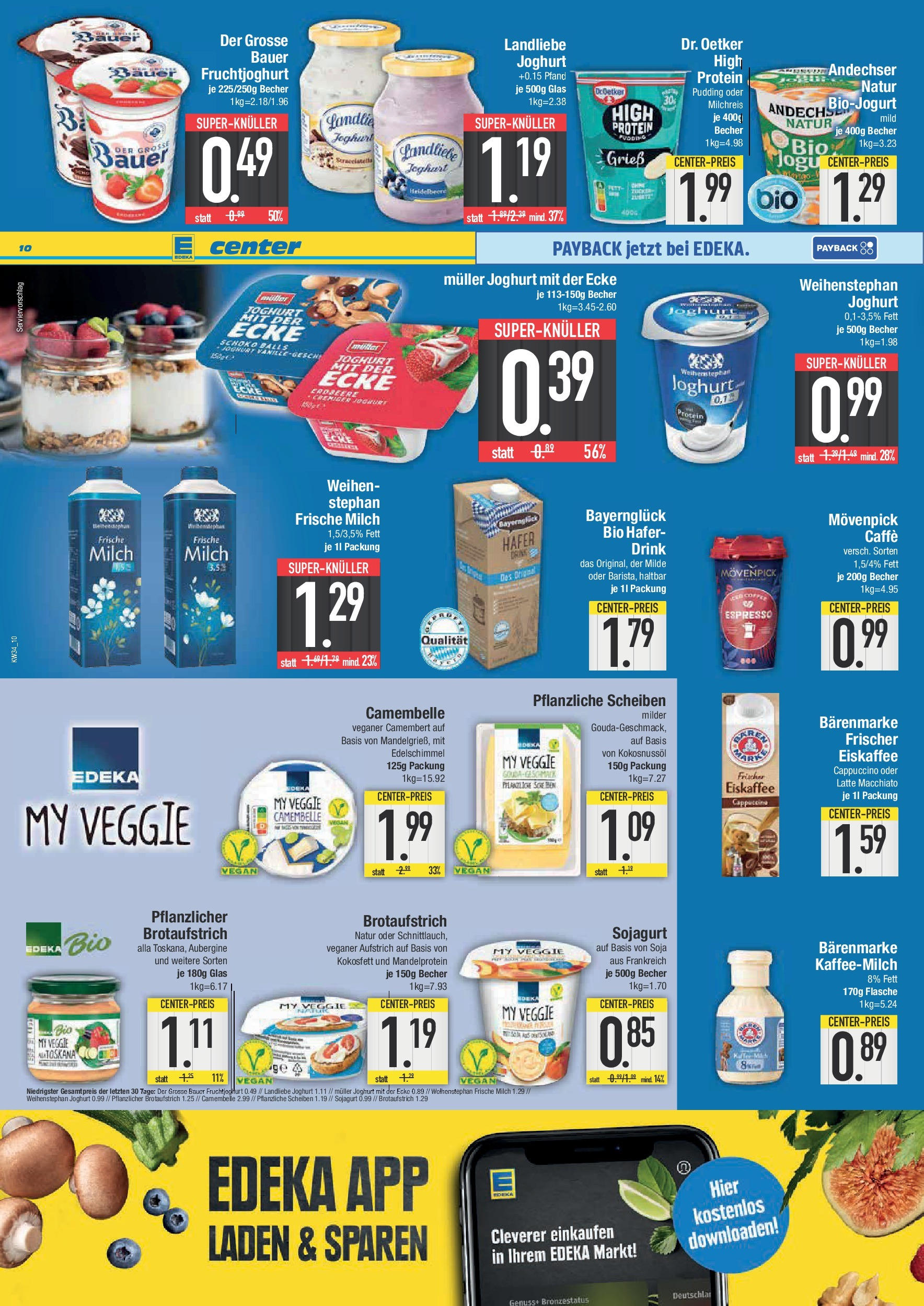 Edeka prospekt Bad Reichenhall (ab 17.08.2025) » Angebote Online | Seite: 10 | Produkte: Milch, Joghurt, Pudding, Landliebe joghurt Edeka prospekt Bad Reichenhall (ab 17.08.2025) » Angebote Online | Seite: 10 | Produkte: Milch, Joghurt, Pudding, Landliebe joghurt
