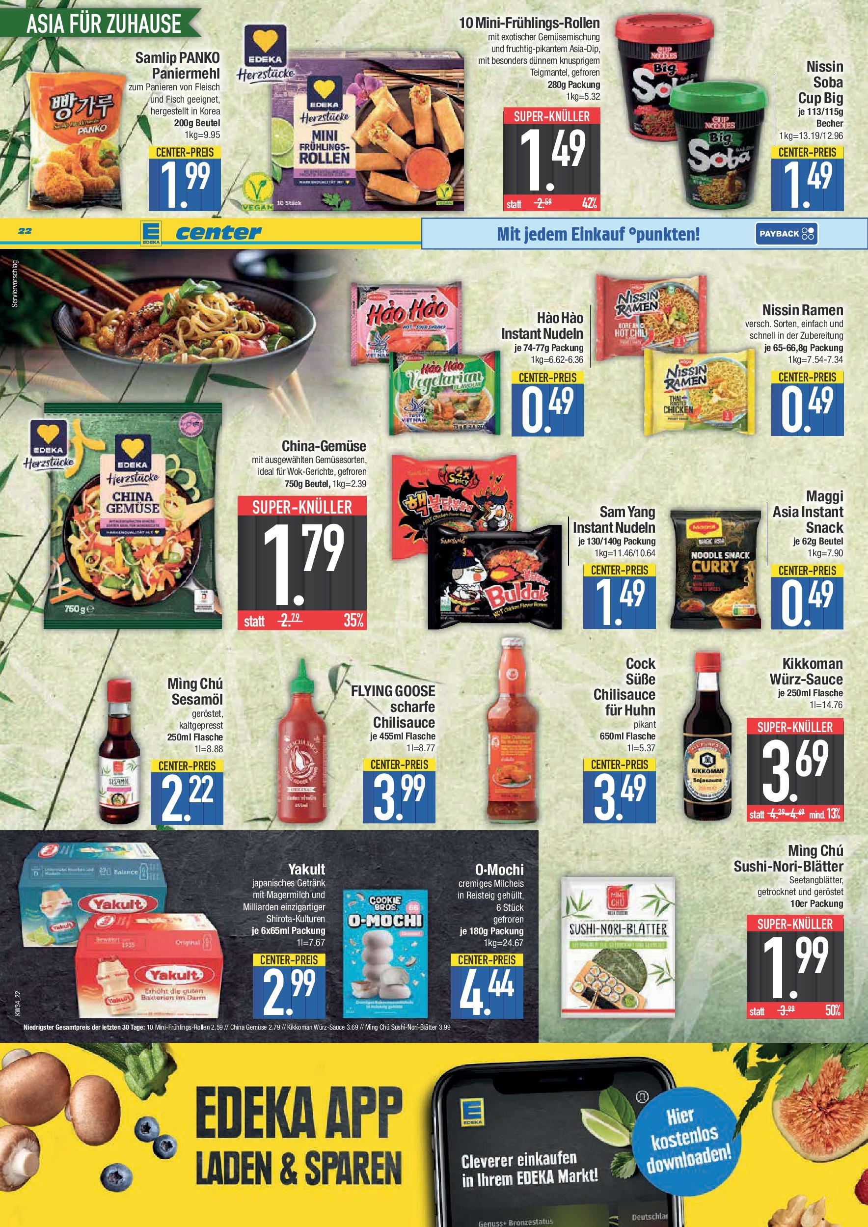 Edeka prospekt Bad Reichenhall (ab 17.08.2025) » Angebote Online | Seite: 22 | Produkte: Maggi, Gemüse, Chili, Nudeln Edeka prospekt Bad Reichenhall (ab 17.08.2025) » Angebote Online | Seite: 22 | Produkte: Maggi, Gemüse, Chili, Nudeln