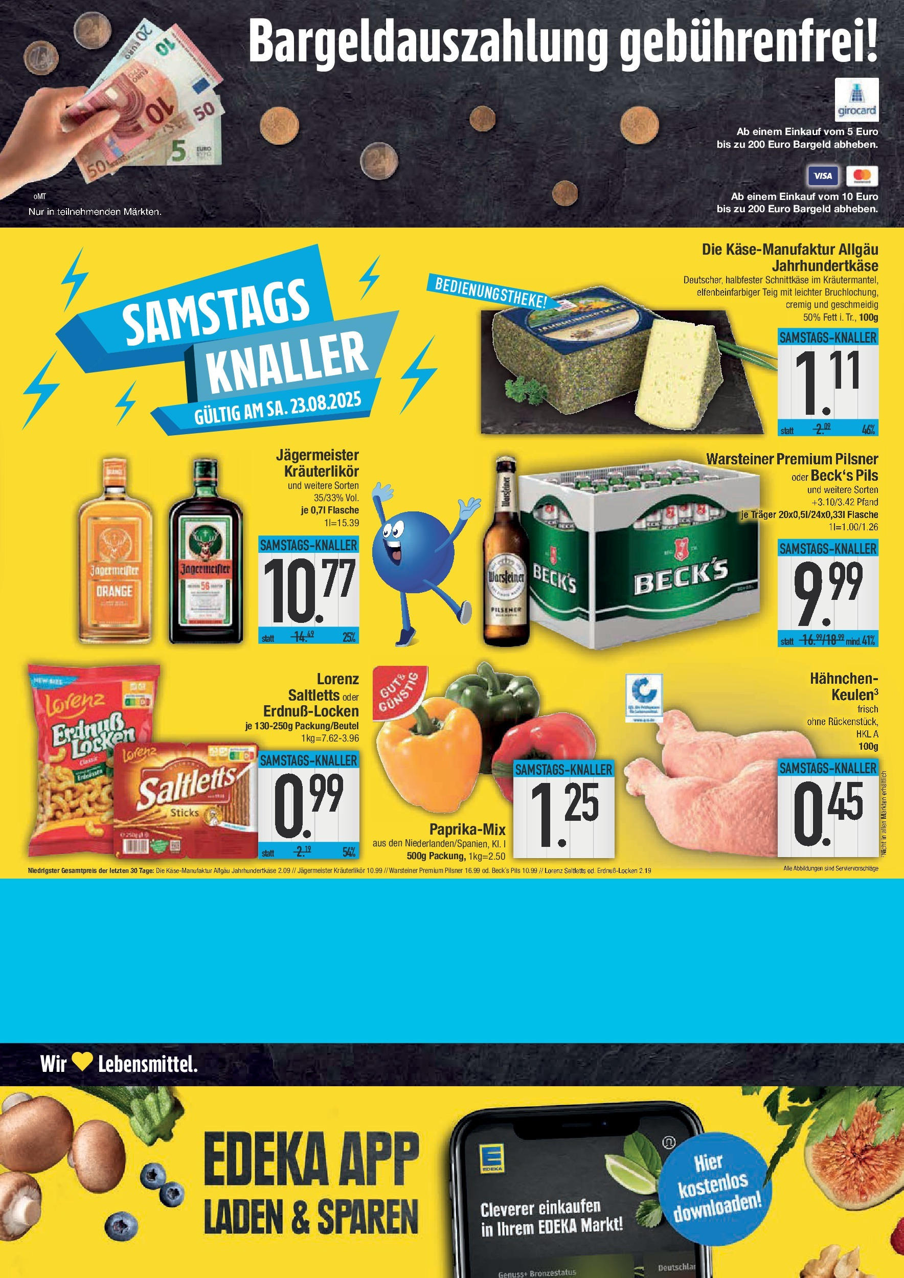 Edeka prospekt Hunderdorf	 (ab 17.08.2025) » Angebote Online | Seite: 24 | Produkte: Hahnchen, Pils, Jägermeister, Warsteiner