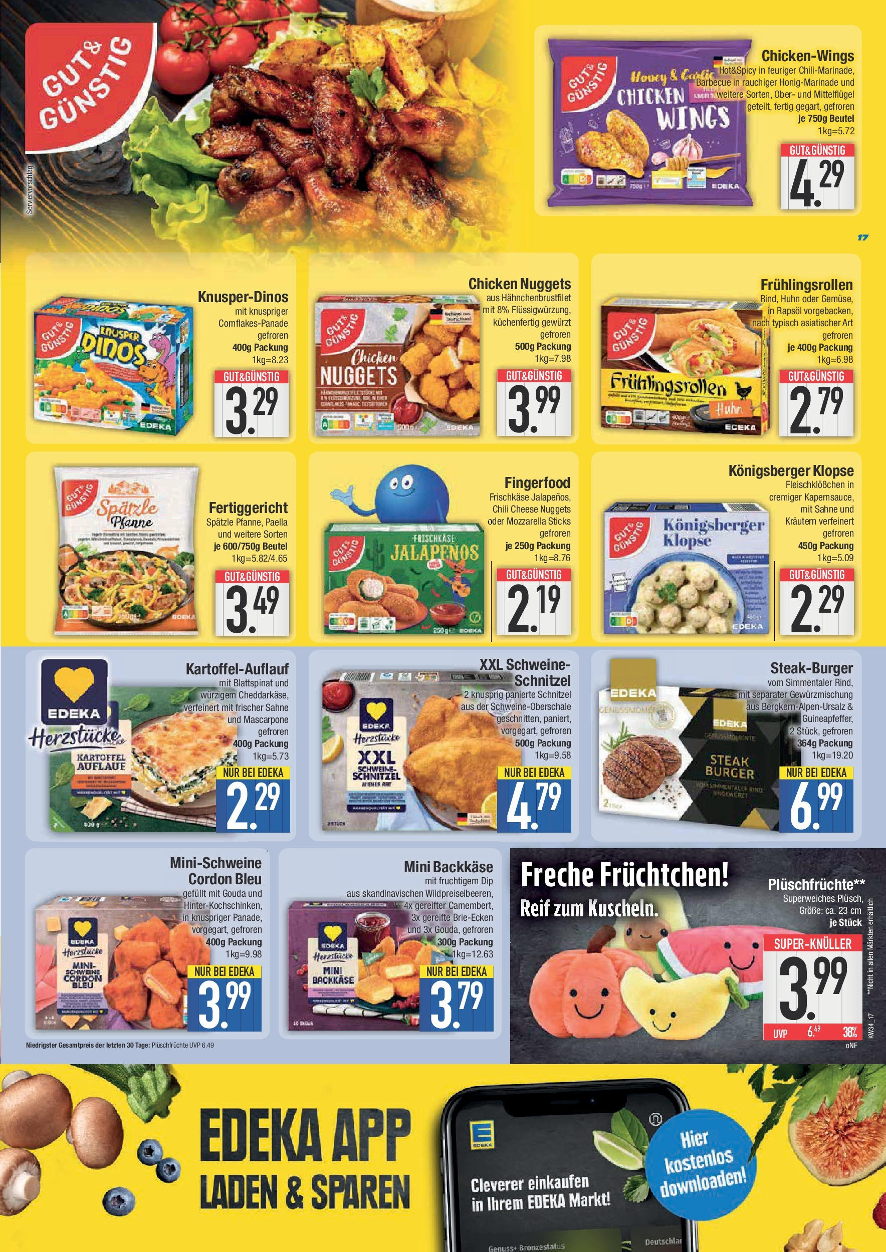 Edeka prospekt München	 (ab 17.08.2025) » Angebote Online | Seite: 17 | Produkte: Mascarpone, Gouda, Burger, Schnitzel