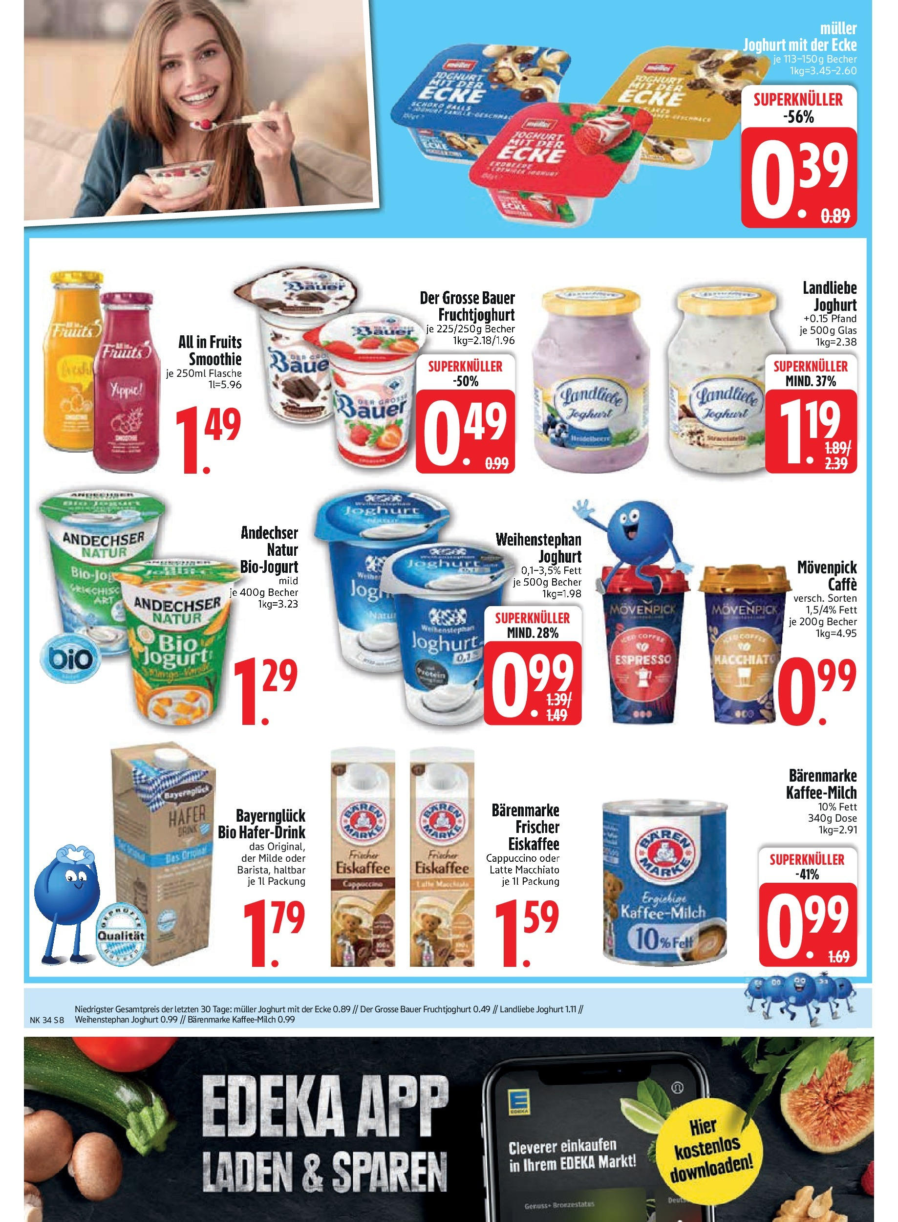 Edeka prospekt Altmannstein	 (ab 17.08.2025) » Angebote Online | Seite: 10 | Produkte: Joghurt, Fruchtjoghurt, Haferdrink, Landliebe joghurt