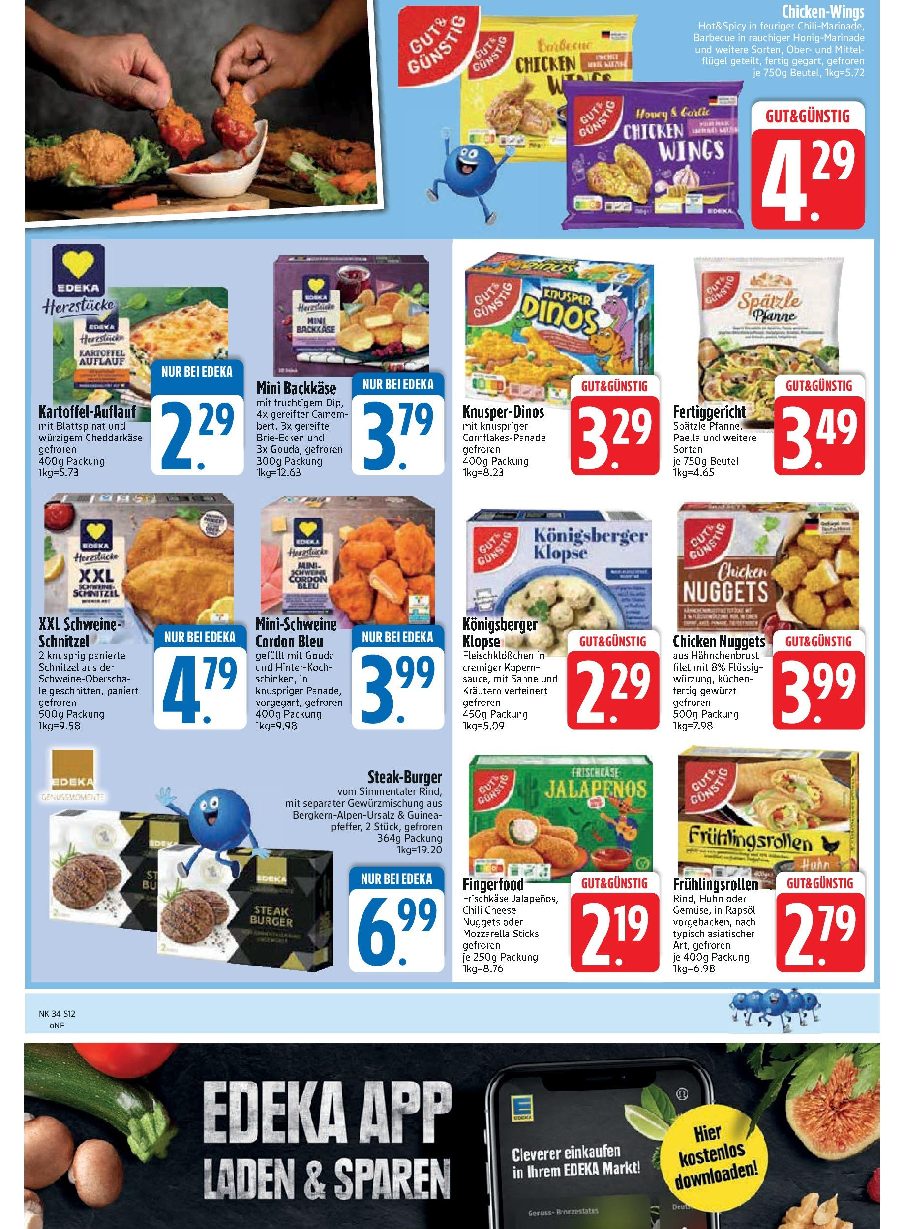 Edeka prospekt Rötz	 (ab 17.08.2025) » Angebote Online | Seite: 14 | Produkte: Gouda, Schnitzel, Chili, Steak